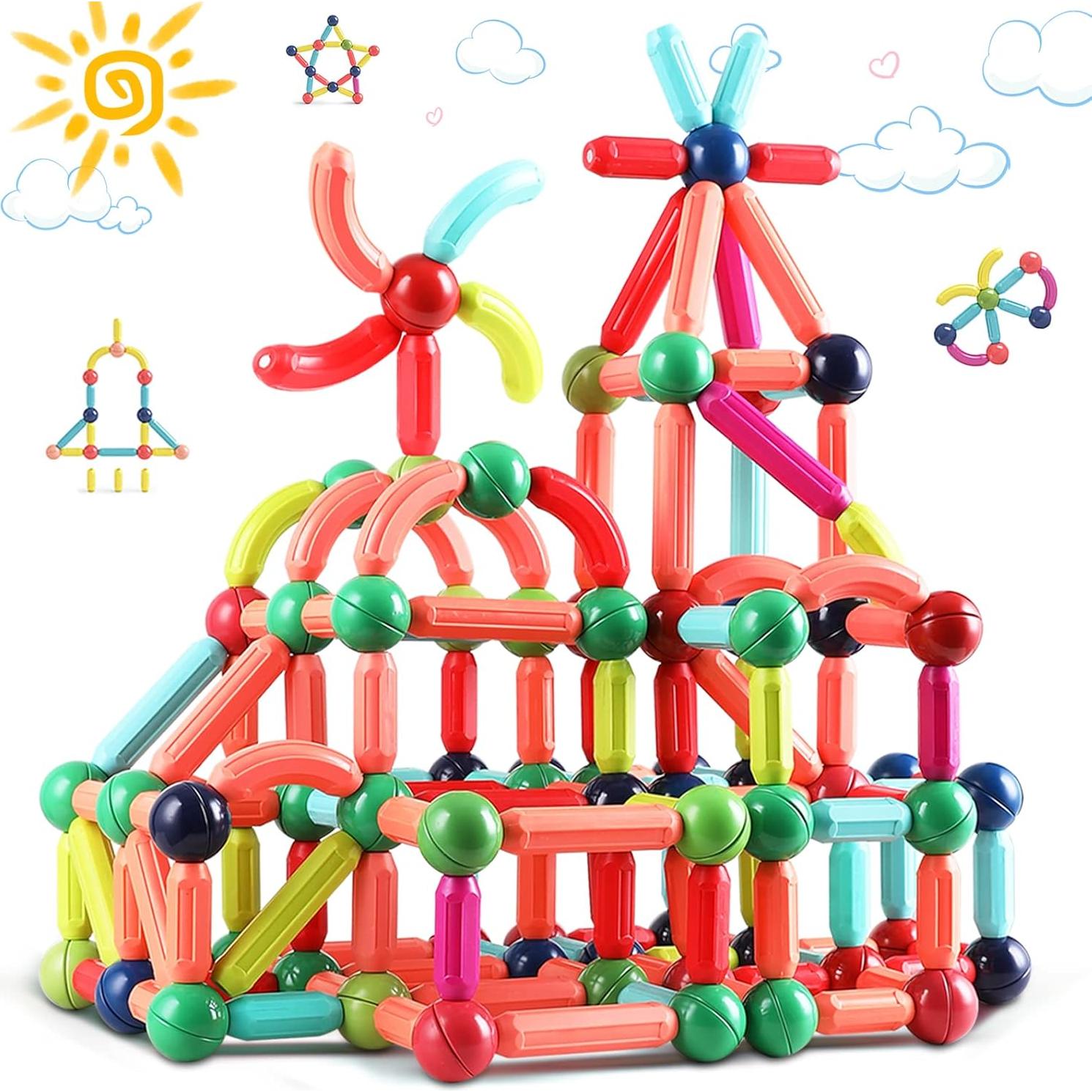 Bloques de Construcción Magnéticos BAKAM 42PCS para Niños 4-8 Años