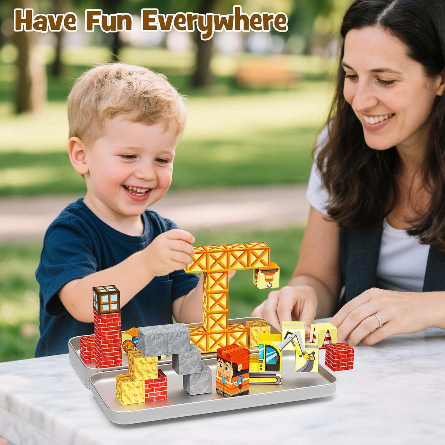 Bloques Magnéticos Gamcrown 35 Piezas Juguete Educativo STEM