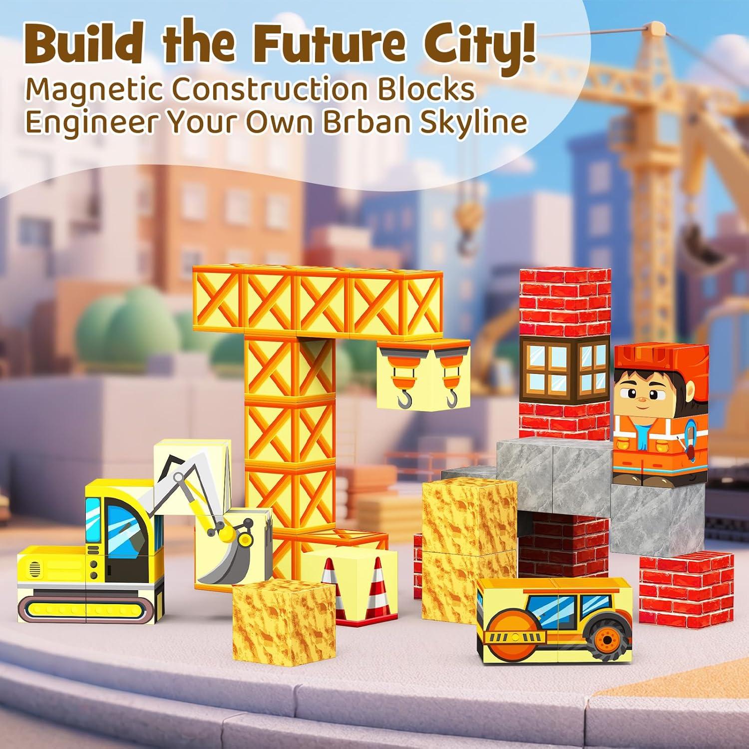 Bloques Magnéticos Gamcrown 35 Piezas Juguete Educativo STEM