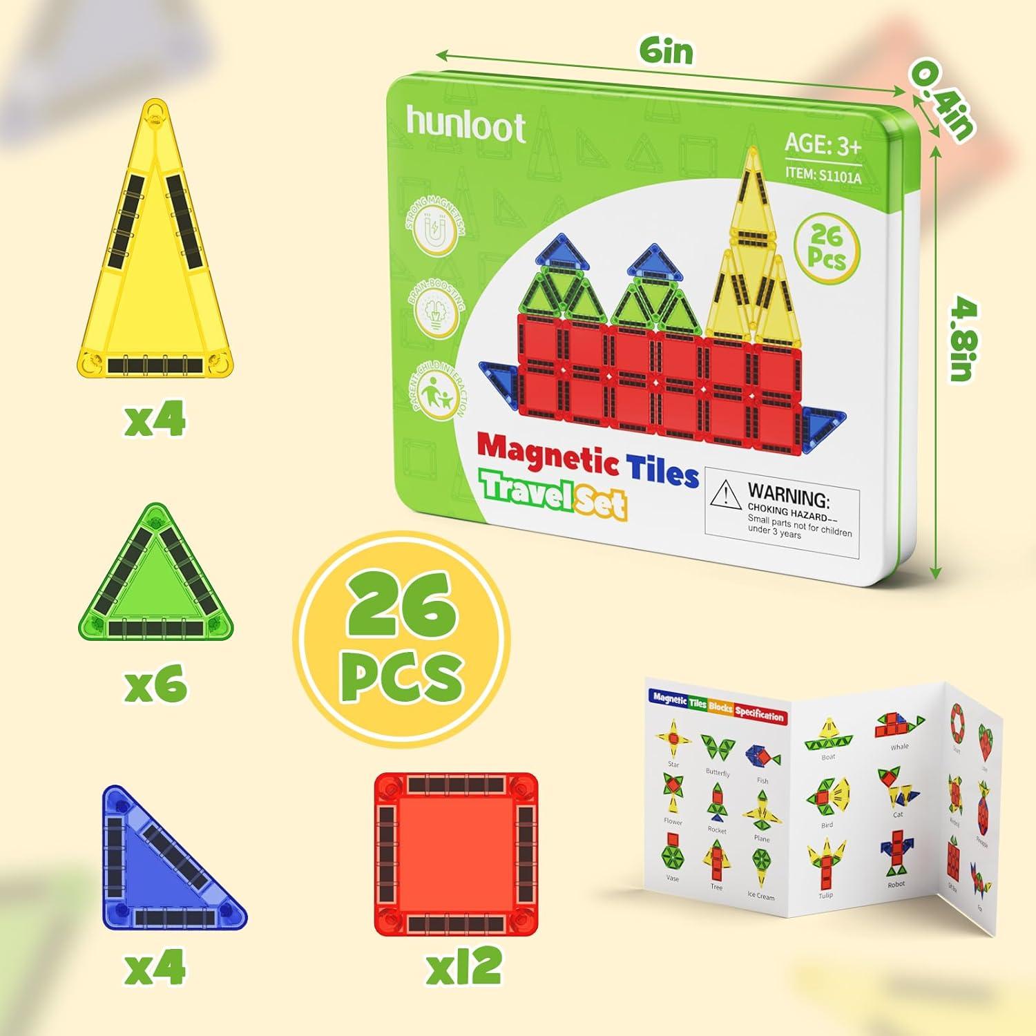 Juego de Construcción Magnético Gamcrown 26 Piezas Mini