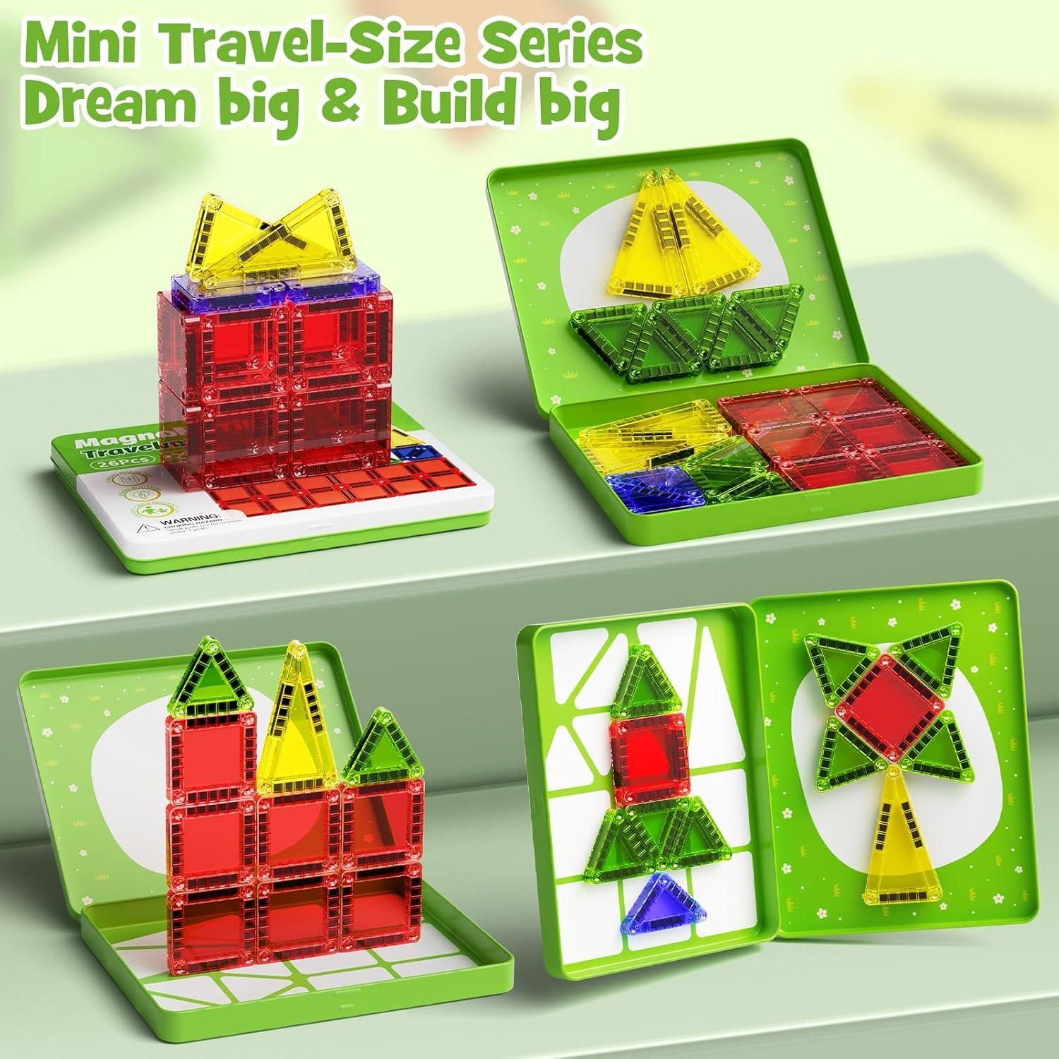 Juego de Construcción Magnético Gamcrown 26 Piezas Mini