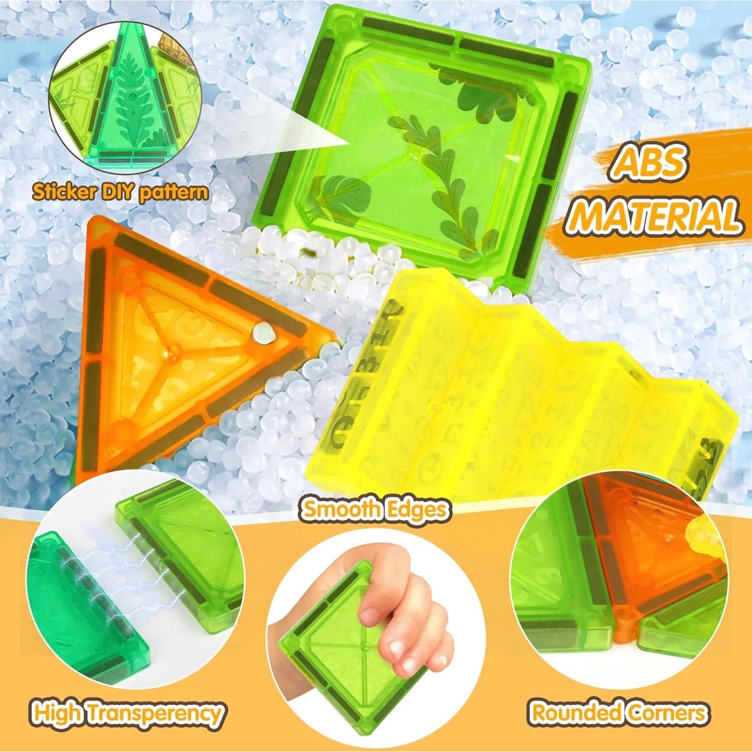 Juego de Azulejos Magnéticos de Dinosaurios Frefta 55 Piezas