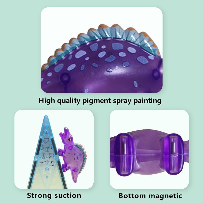 Juego de Azulejos Magnéticos de Dinosaurios Frefta 55 Piezas