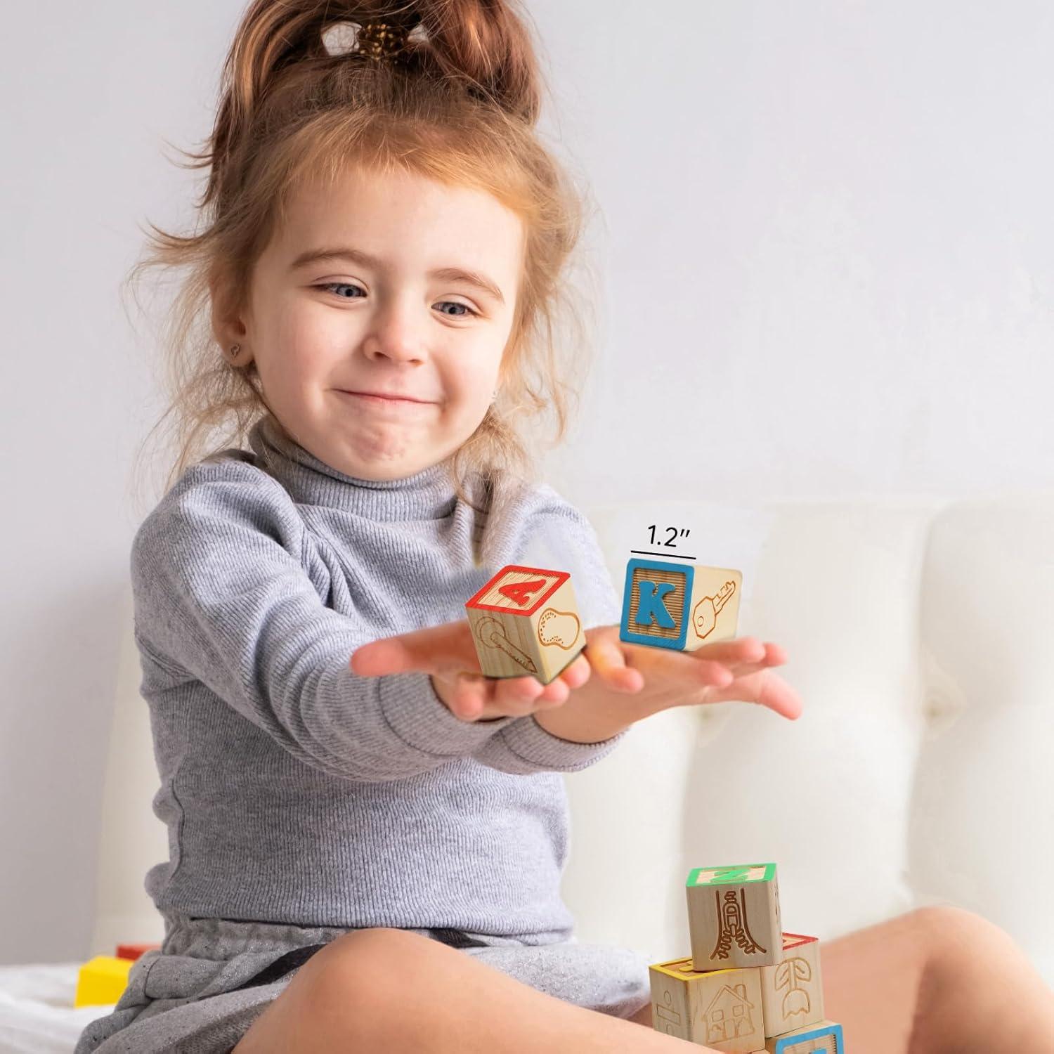 Bloques de ABC de Madera SainSmart Jr. 40 Piezas 3 cm