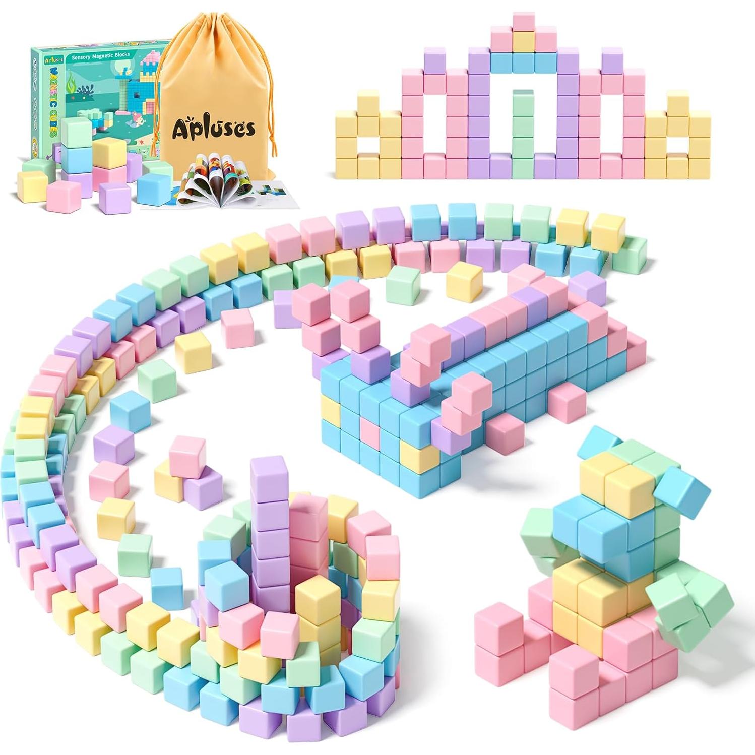 119PCS Juguetes Magnéticos Bloques de Construcción STEM