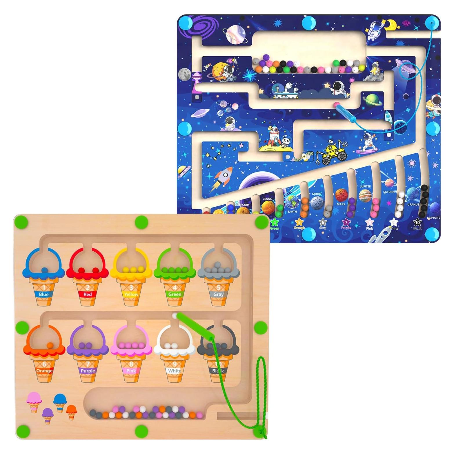 Rompecabezas Magnético de Colores y Números Montessori - Juguete Educativo para Niños 3 a 5 Años