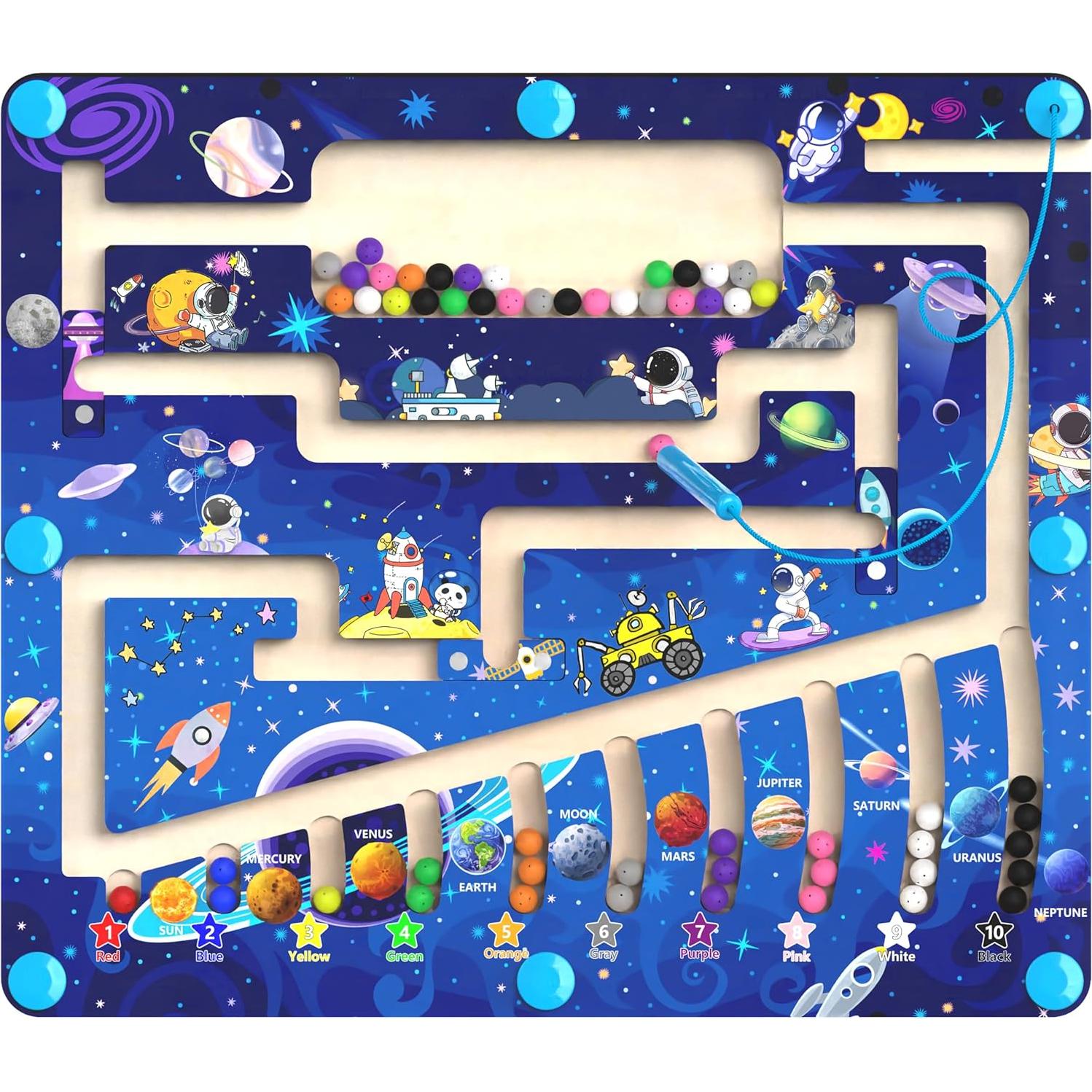 Rompecabezas Magnético de Colores y Números Montessori - Juguete Educativo para Niños 3 a 5 Años