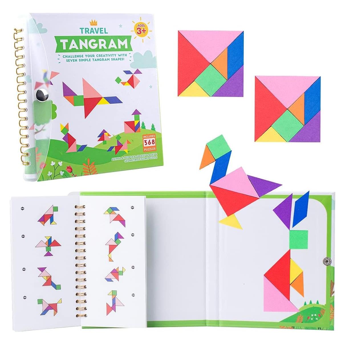 Rompecabezas Tangram Magnético Vanmor - 14 Bloques de Viaje