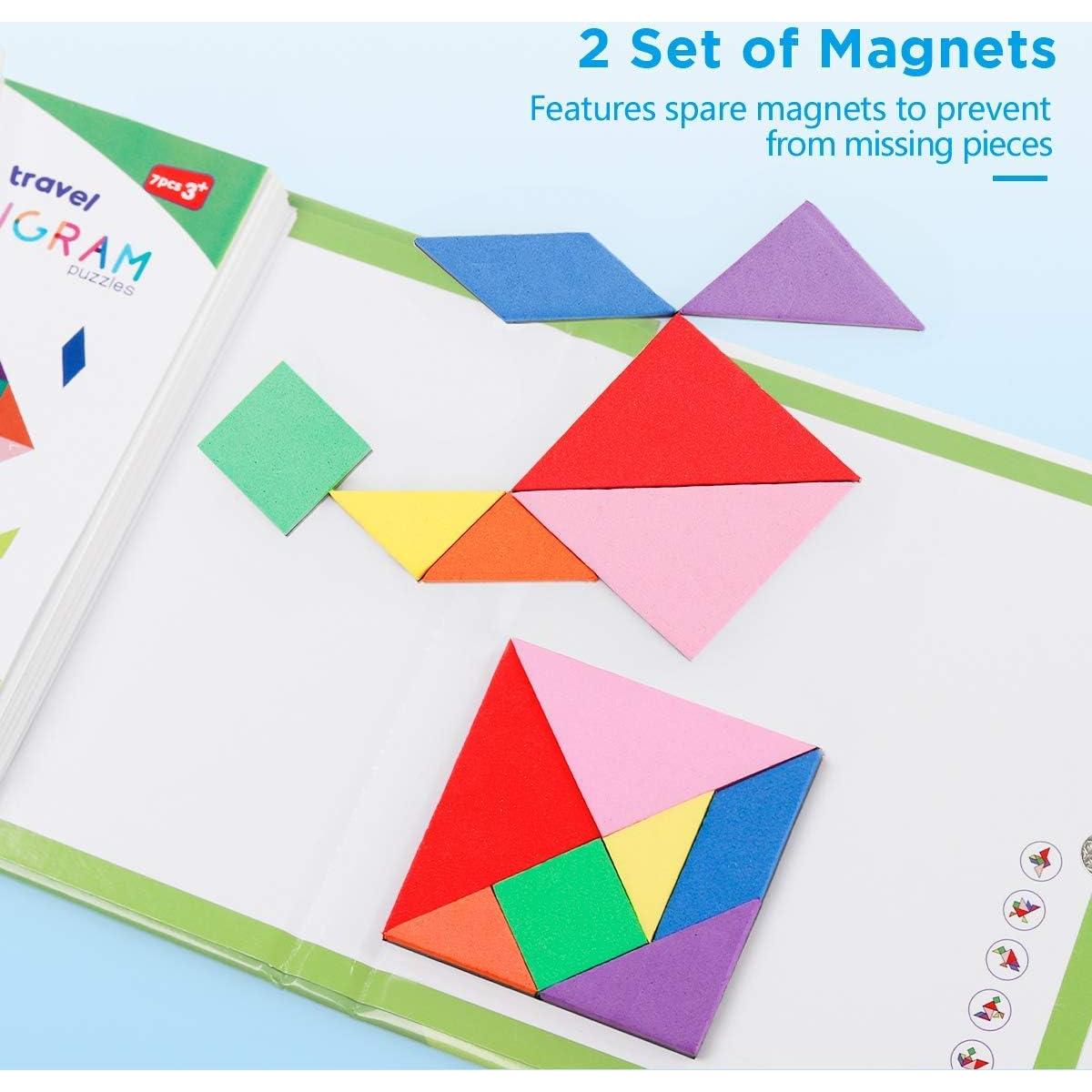 Rompecabezas Tangram Magnético Vanmor - 14 Bloques de Viaje