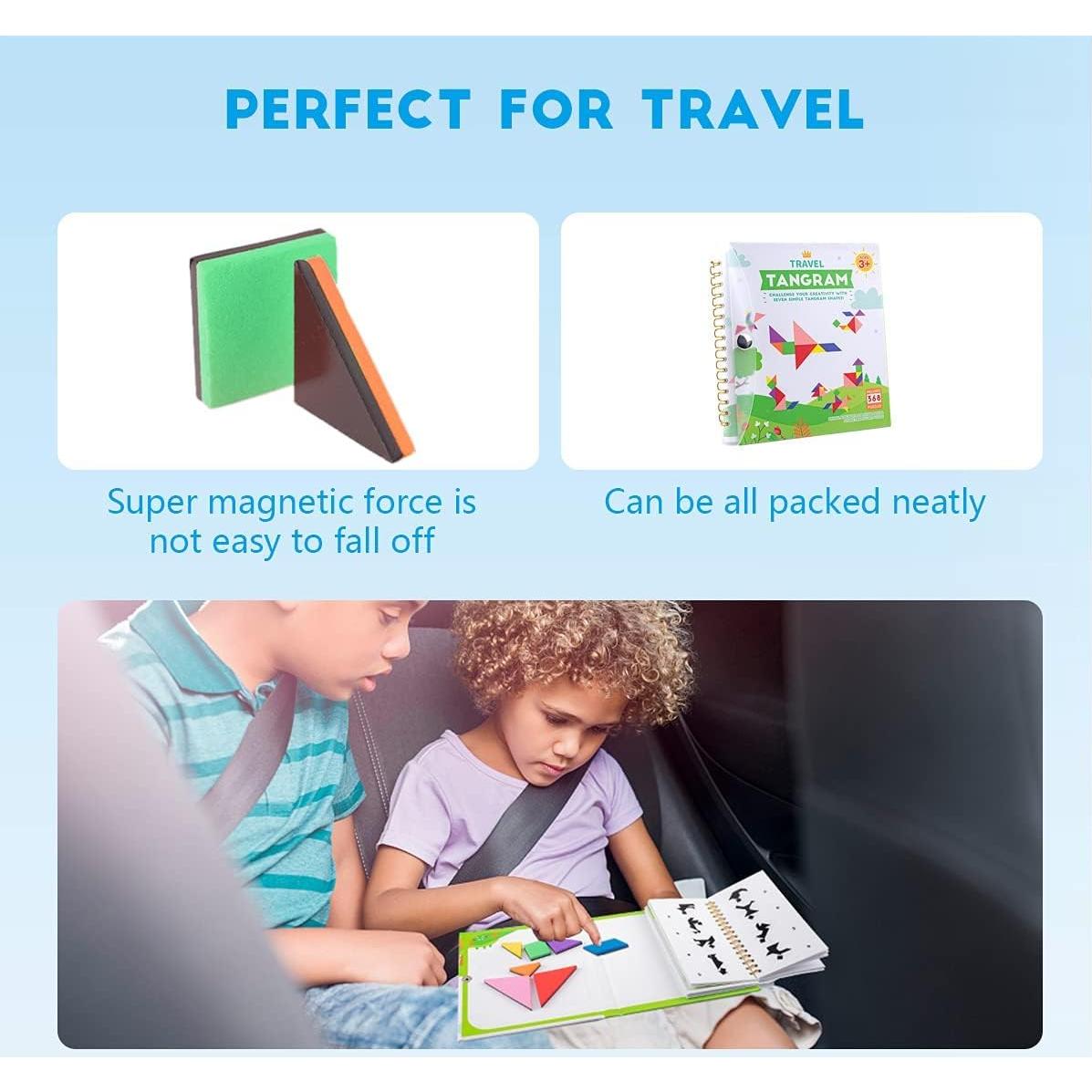 Rompecabezas Tangram Magnético Vanmor - 14 Bloques de Viaje