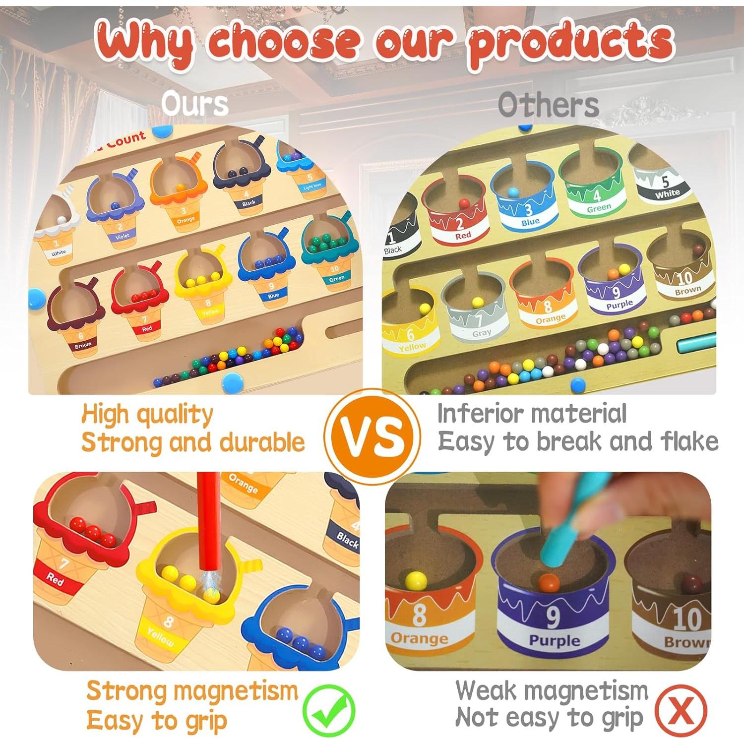 Laberinto Magnético de Colores y Números Nawchedo 30x22cm