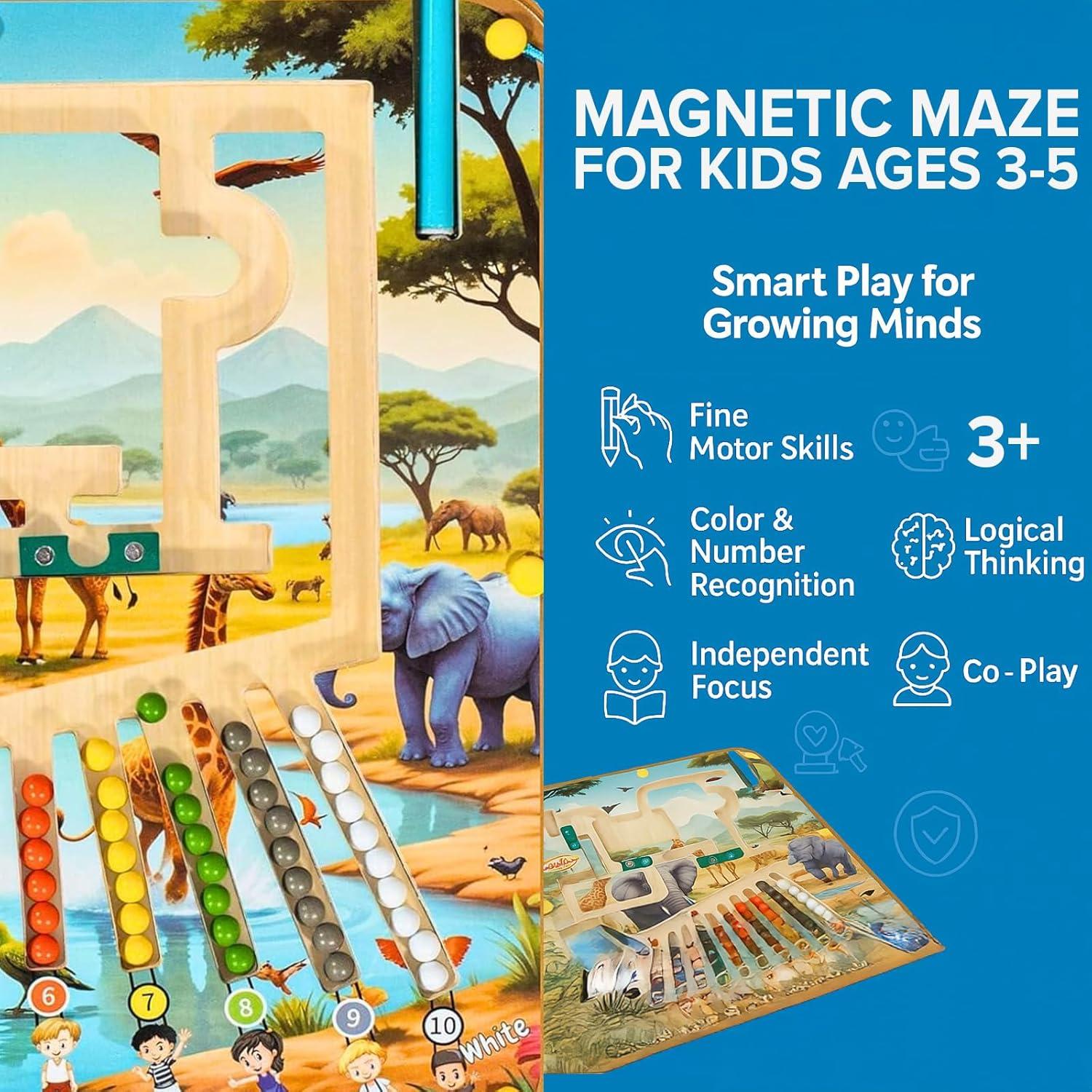 Juguete Montessori Magnético Laviecoplayland Safari 30.48cm