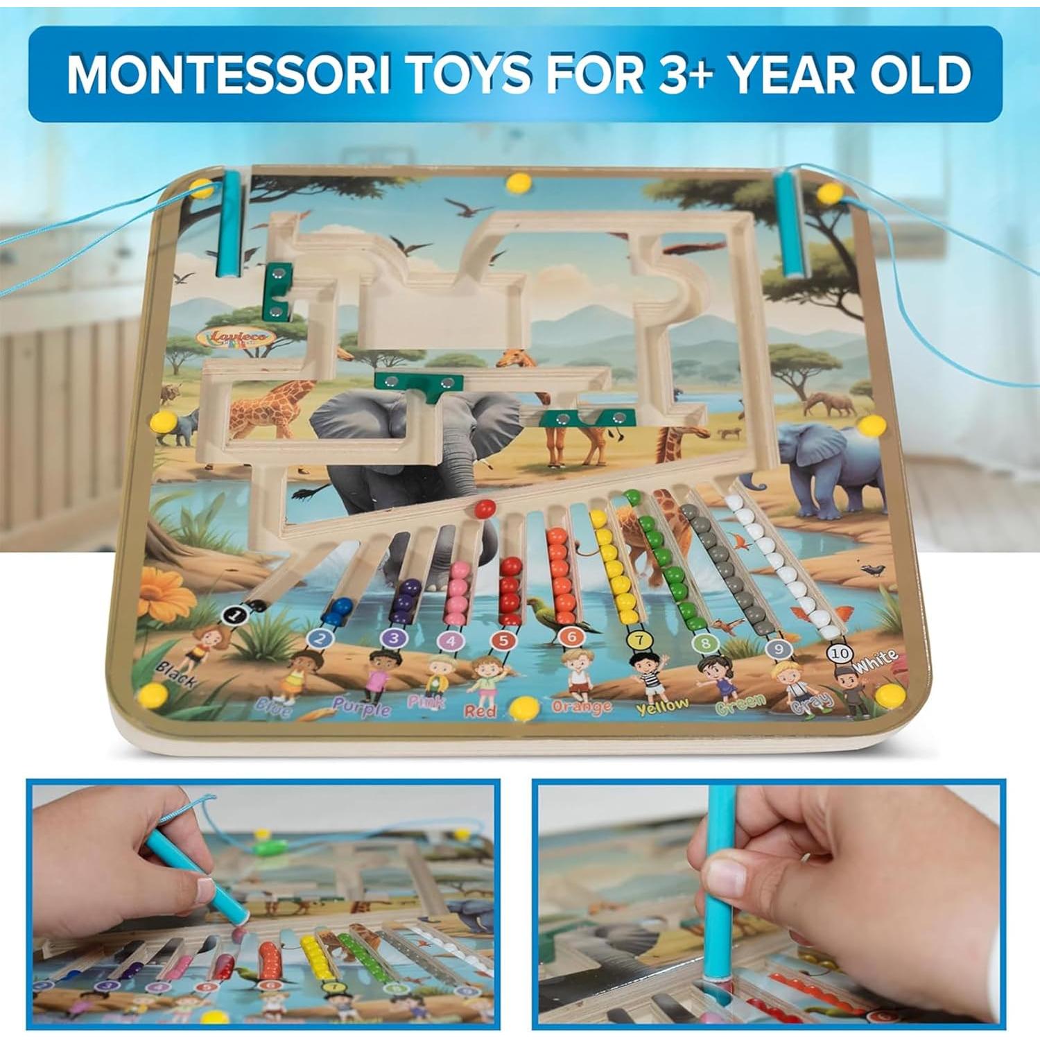 Juguete Montessori Magnético Laviecoplayland Safari 30.48cm