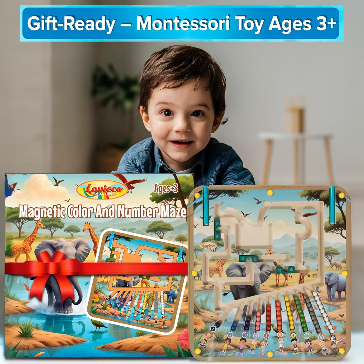 Juguete Montessori Magnético Laviecoplayland Safari 30.48cm