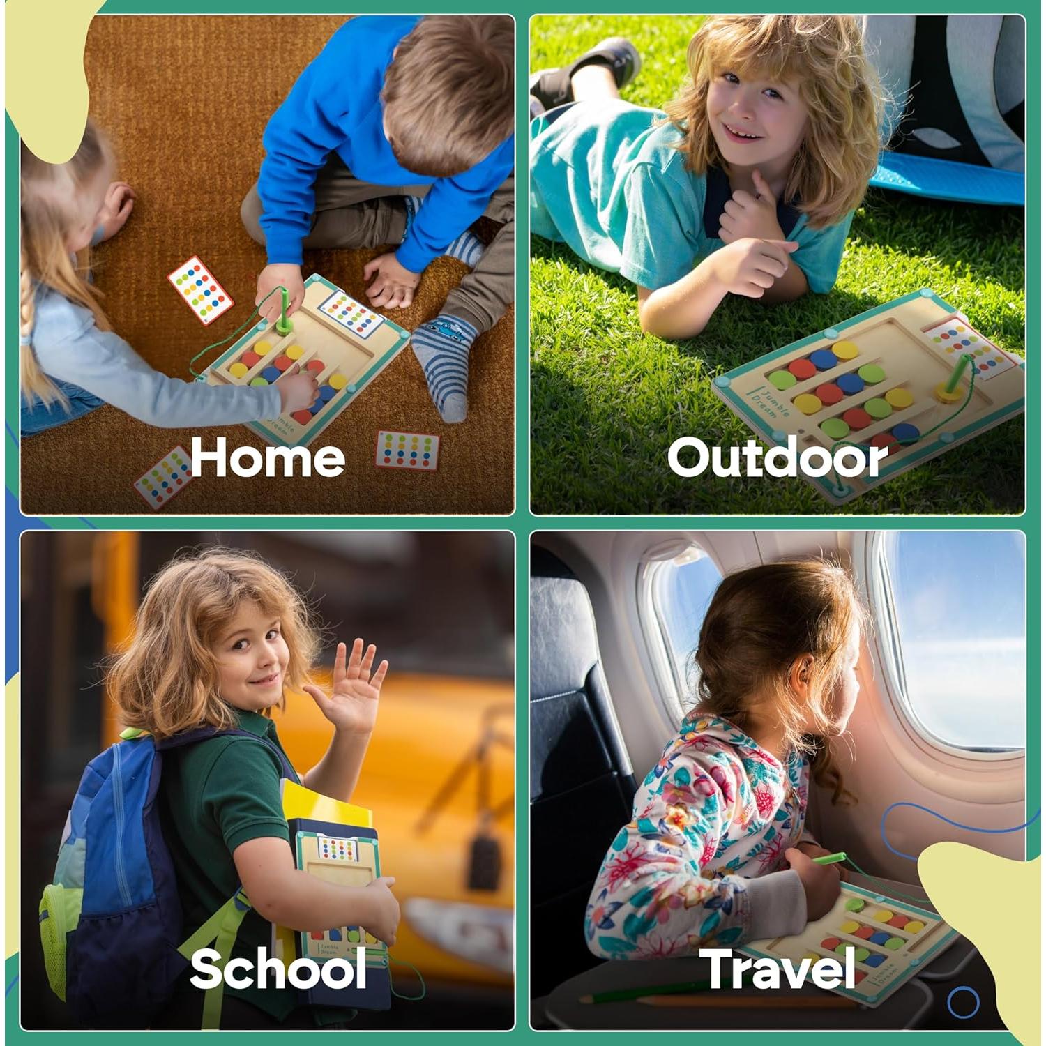 Rompecabezas Magnético Jumble 20x15 cm - Juguete Montessori