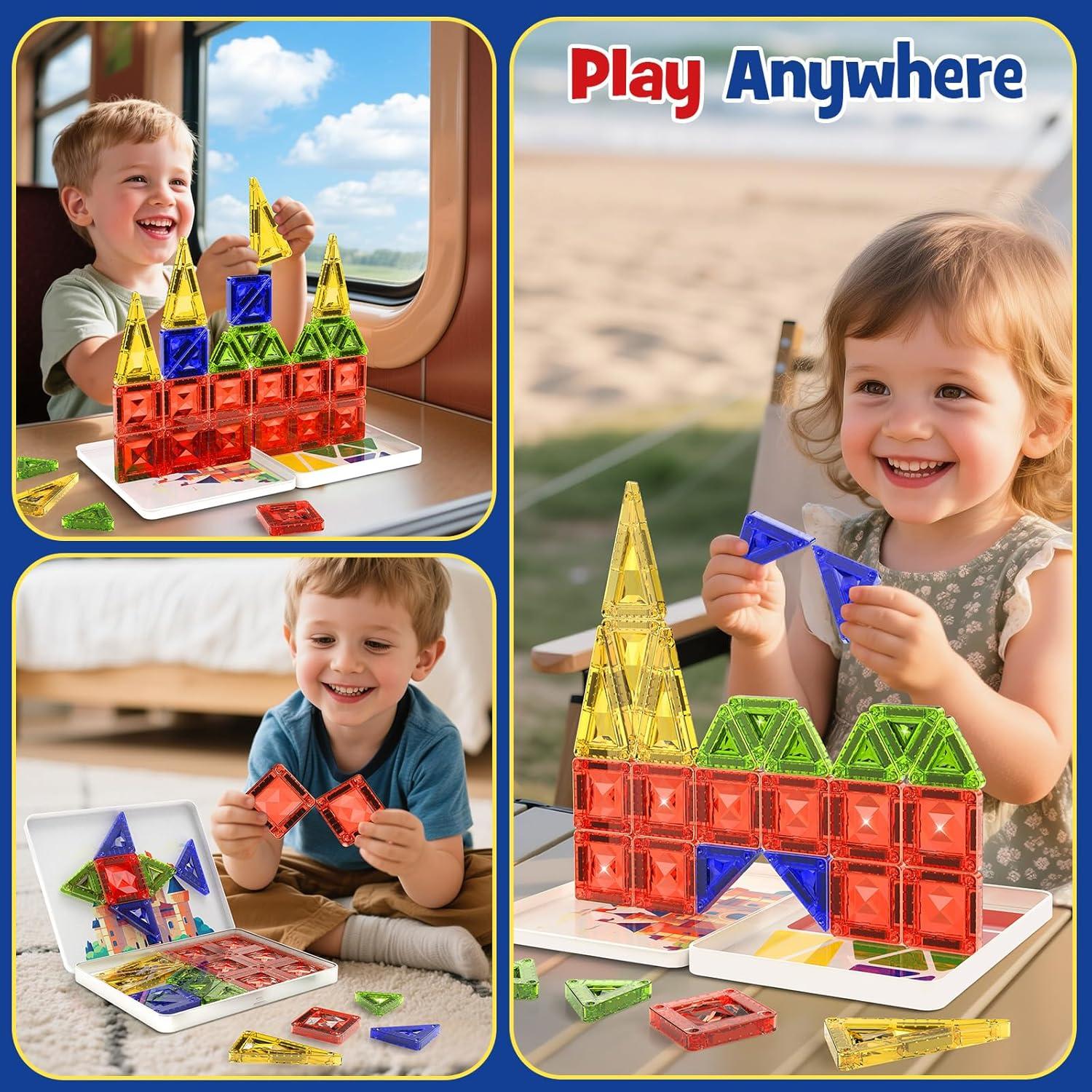 Juego de Azulejos Magnéticos Mini WMXDU 26 Piezas Viaje