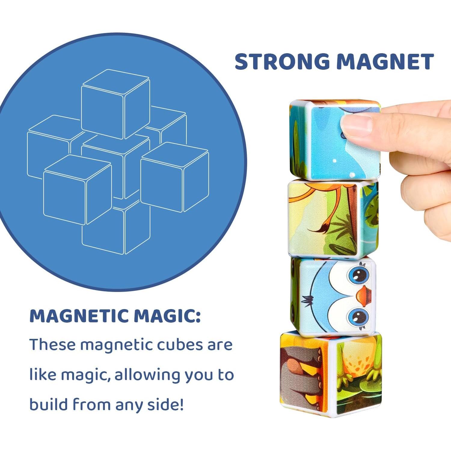 Bloques Magnéticos de Construcción Pairez Toys 6 Piezas 4.2 cm