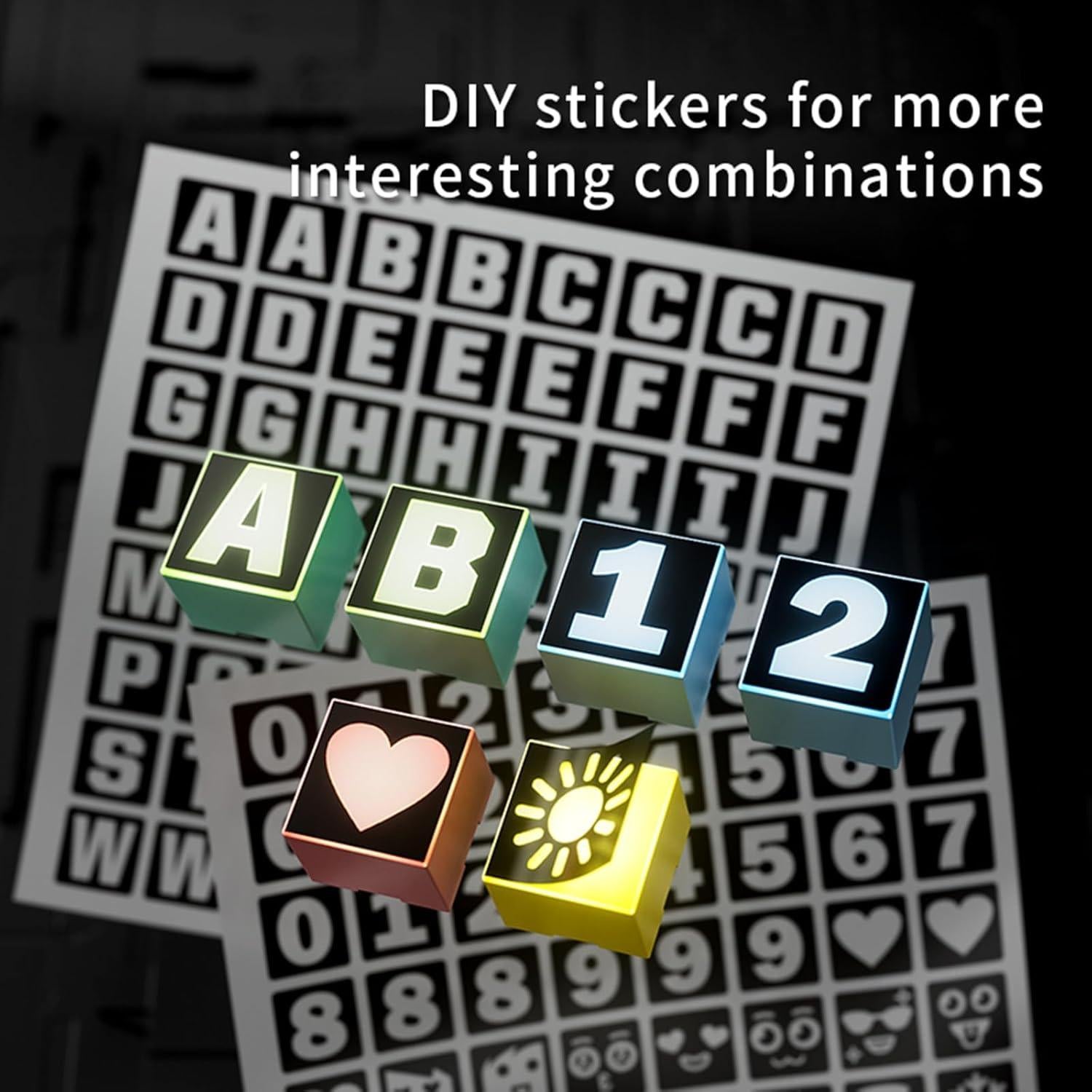 Magnetic Light-Up Building Blocks Set - Magnetic Geometric Building Blocks for Kids, STEM Educational Toys Montessori Sensory Magnet Toys for Toddlers