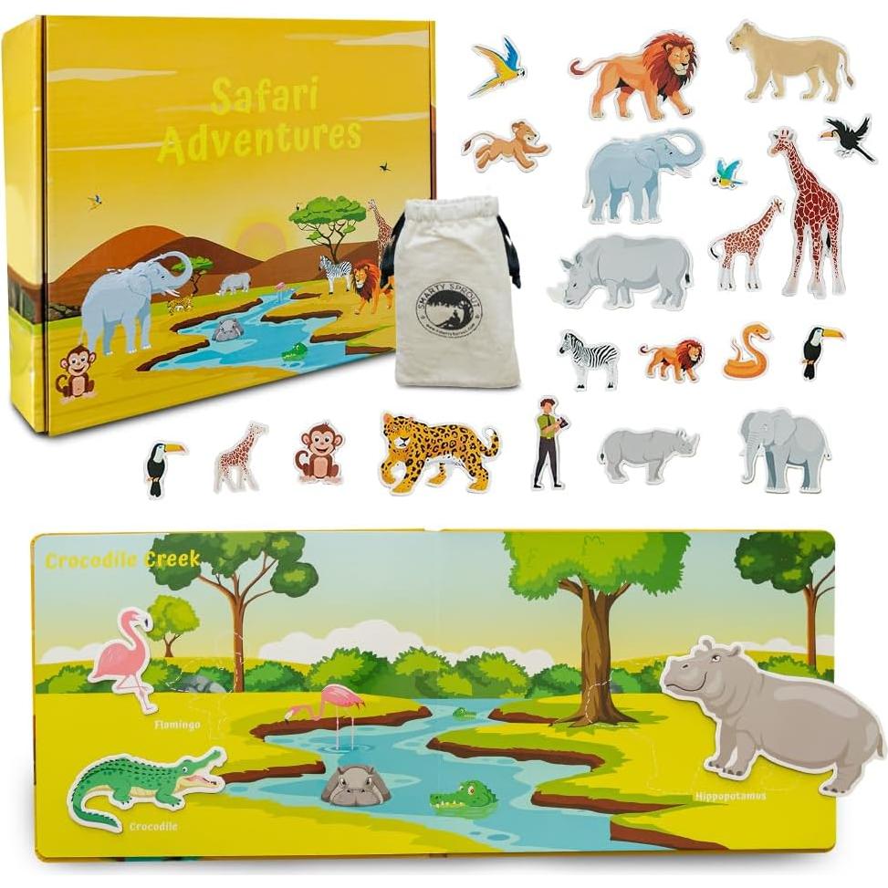 Libro Ocupado Montessori Smarty Sprout Safari 25.4x20.3cm