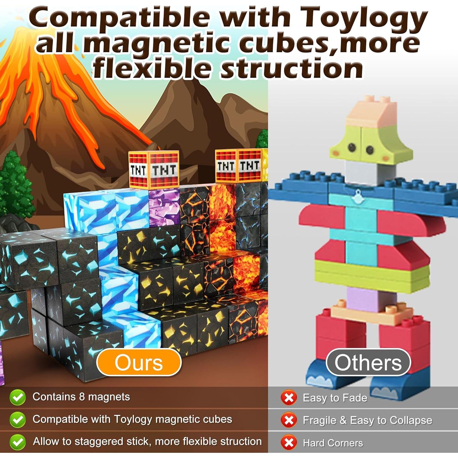 Bloques de Construcción Magnéticos Boxgear - Minas Espada Cavernas