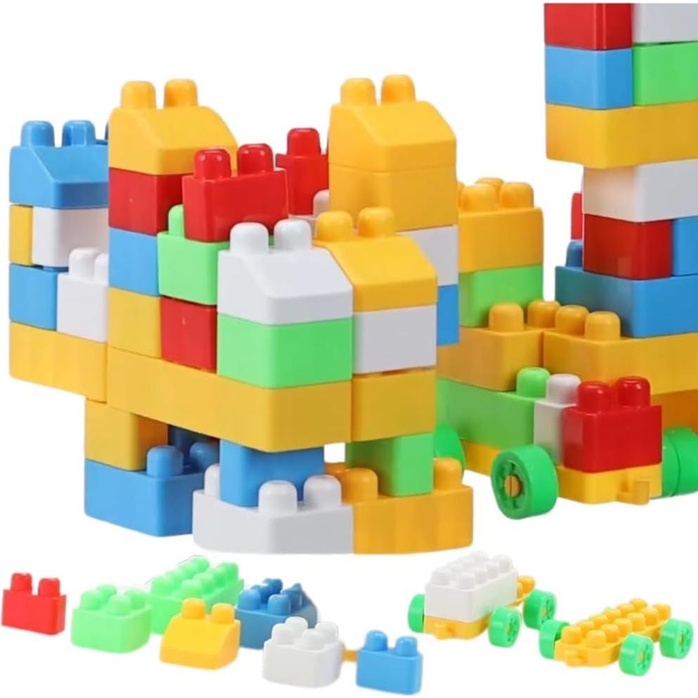 Juego de Bloques de Construcción RINISH 80 Piezas para Niños
