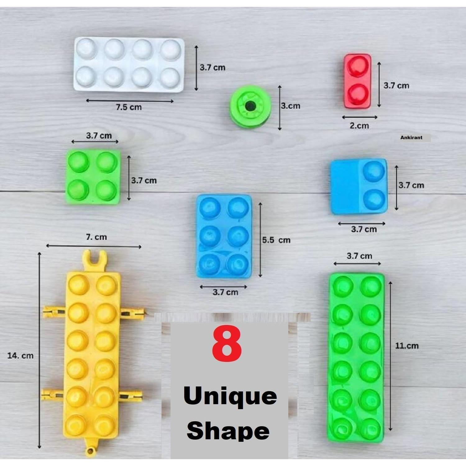 Juego de Bloques de Construcción RINISH 80 Piezas para Niños