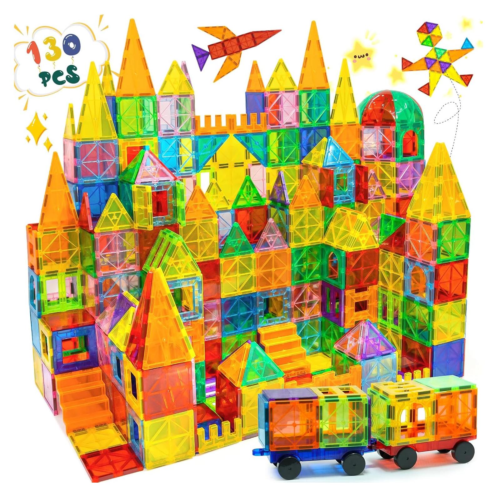 Bloques de Construcción Magnéticos EchoPlan 130 PCS 3D Educativos