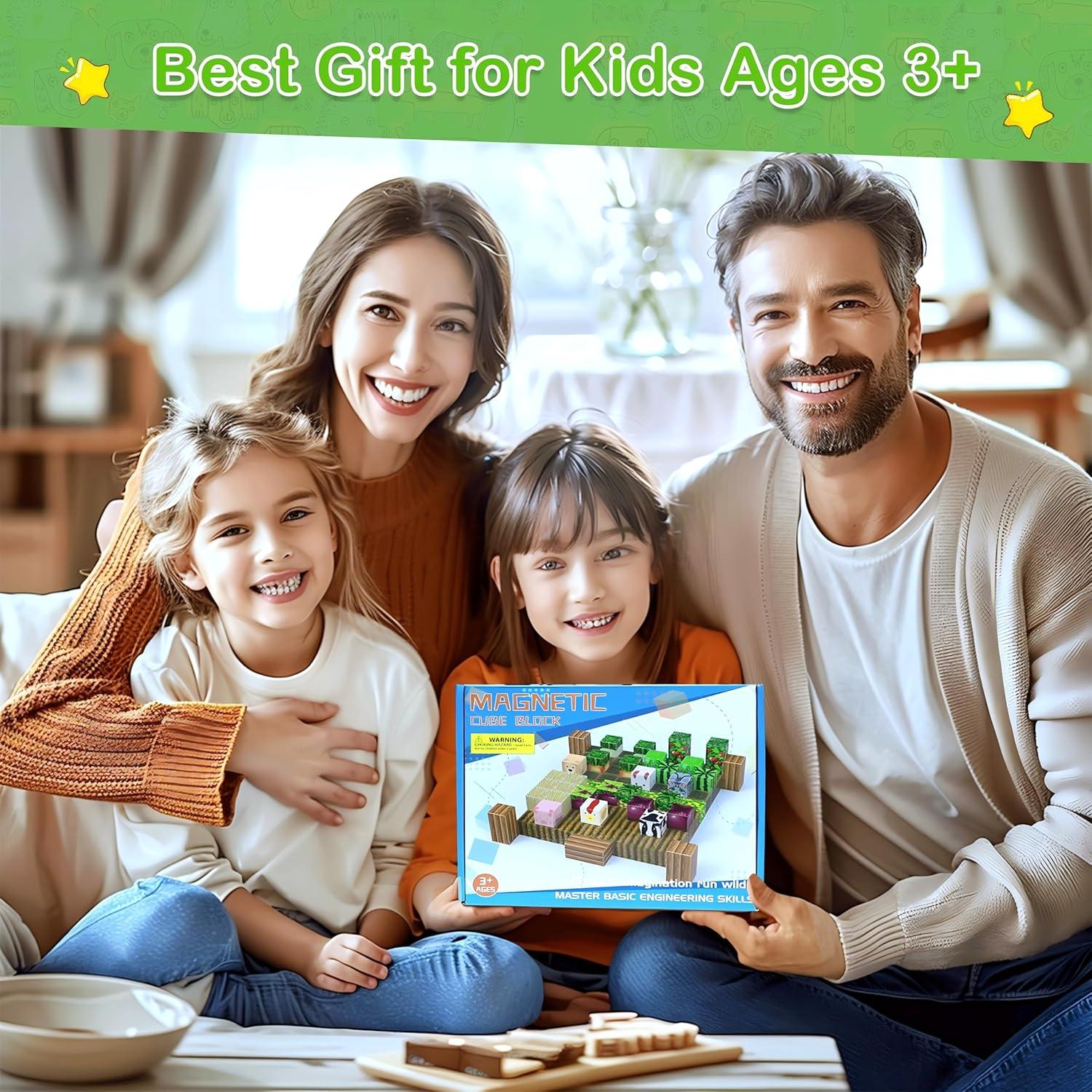 Bloques de Construcción Magnéticos AESGOGO 97PCS Juguetes Educativos