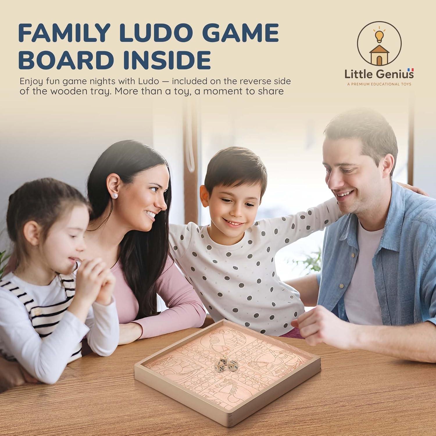 Bloques de Construcción de Madera Hexagonales Hexagon 86 Piezas