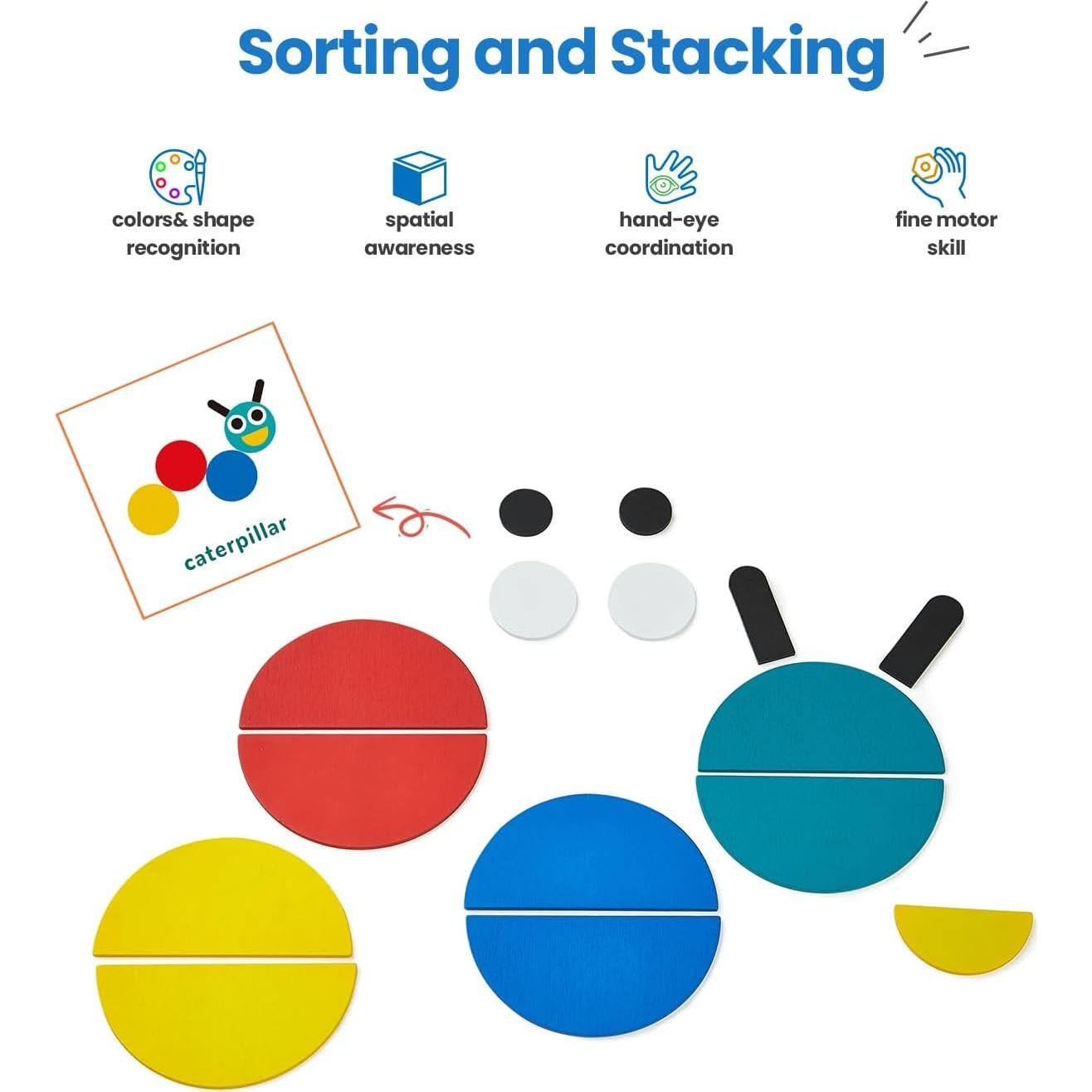 Rompecabezas de Madera LiKee 36 Bloques Educativos 3+ Años