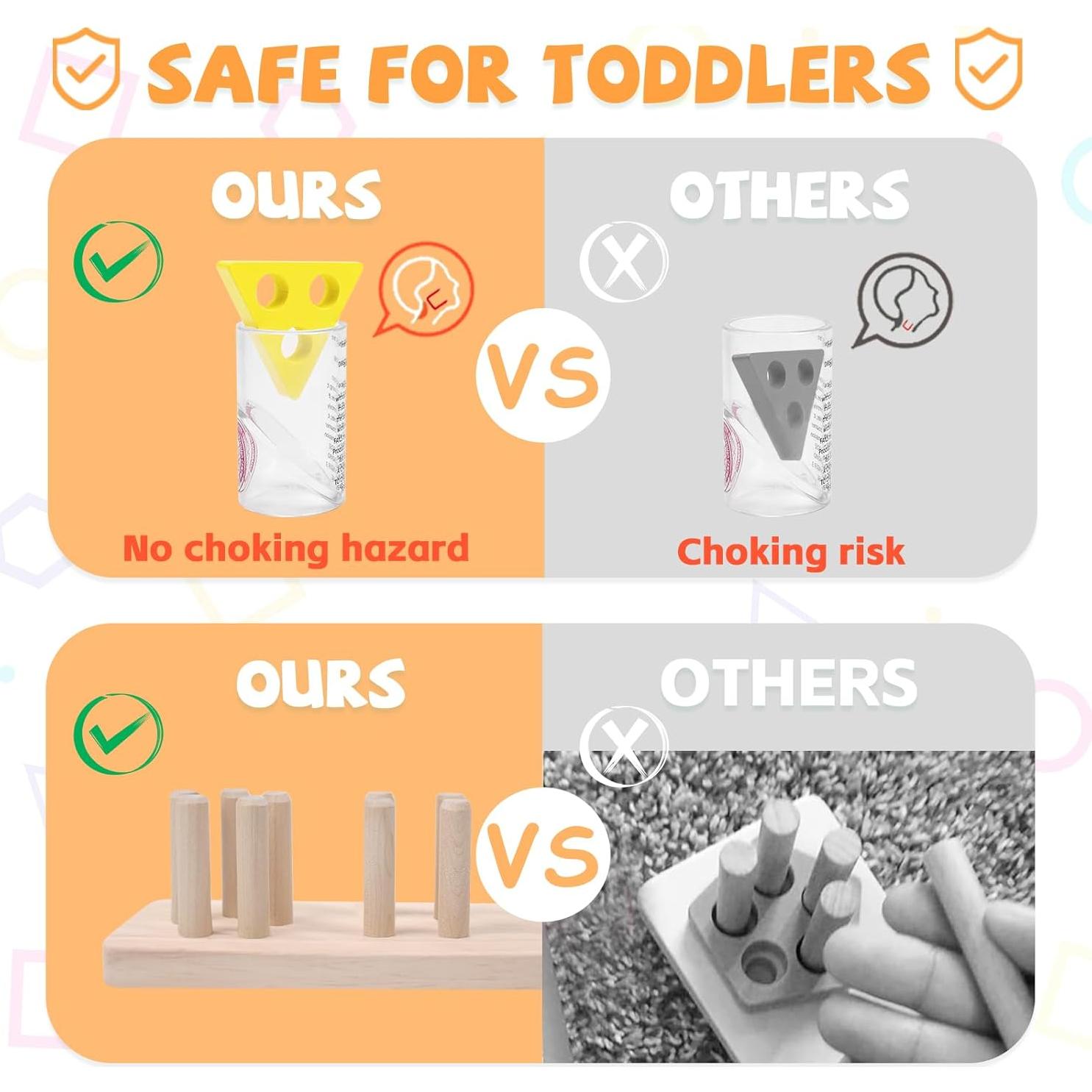 Juguetes Montessori YHHYToy de Apilamiento y Clasificación para Niños