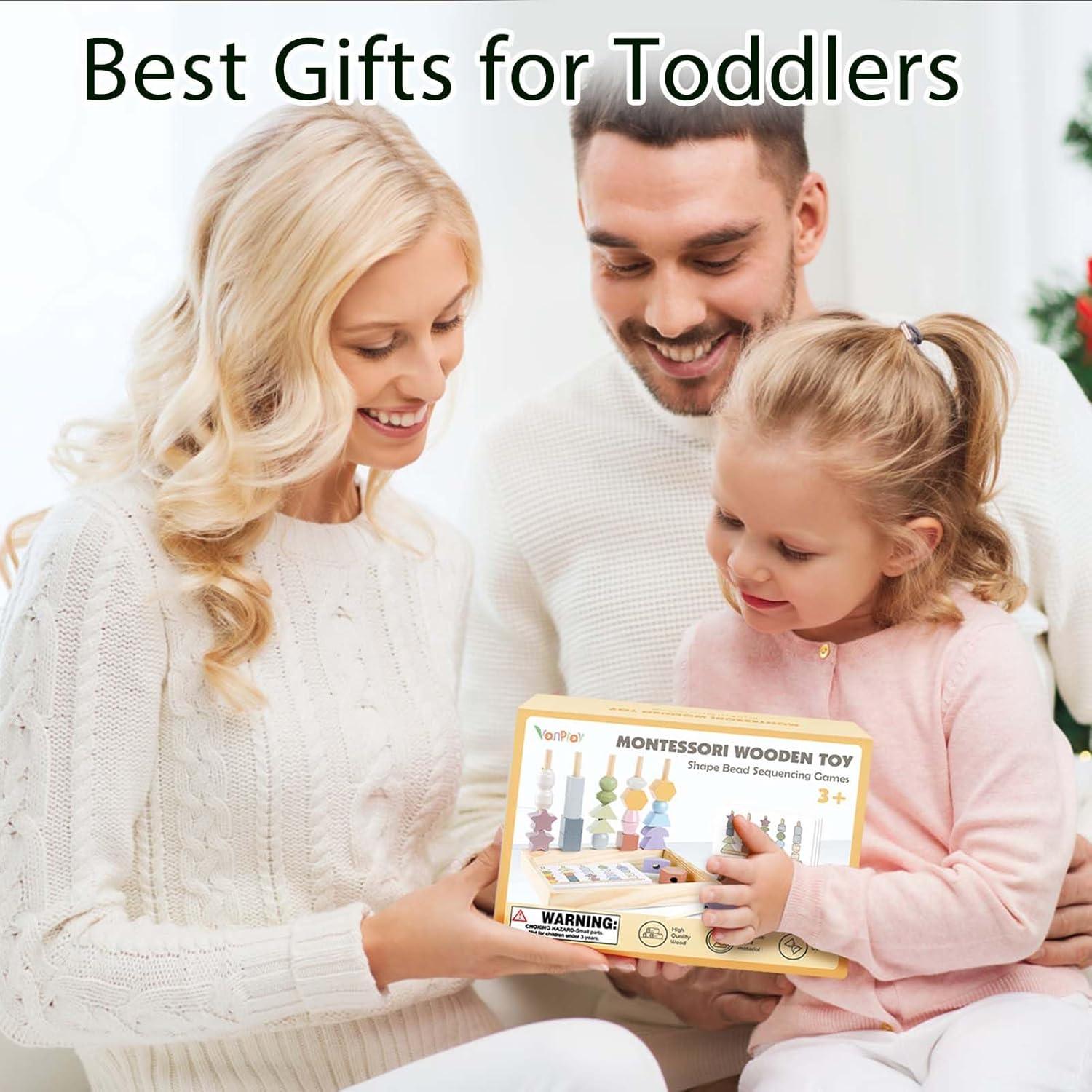 Juguetes Montessori Vanplay - Cuentas de Enhebrar y Bloques 3-9 Años