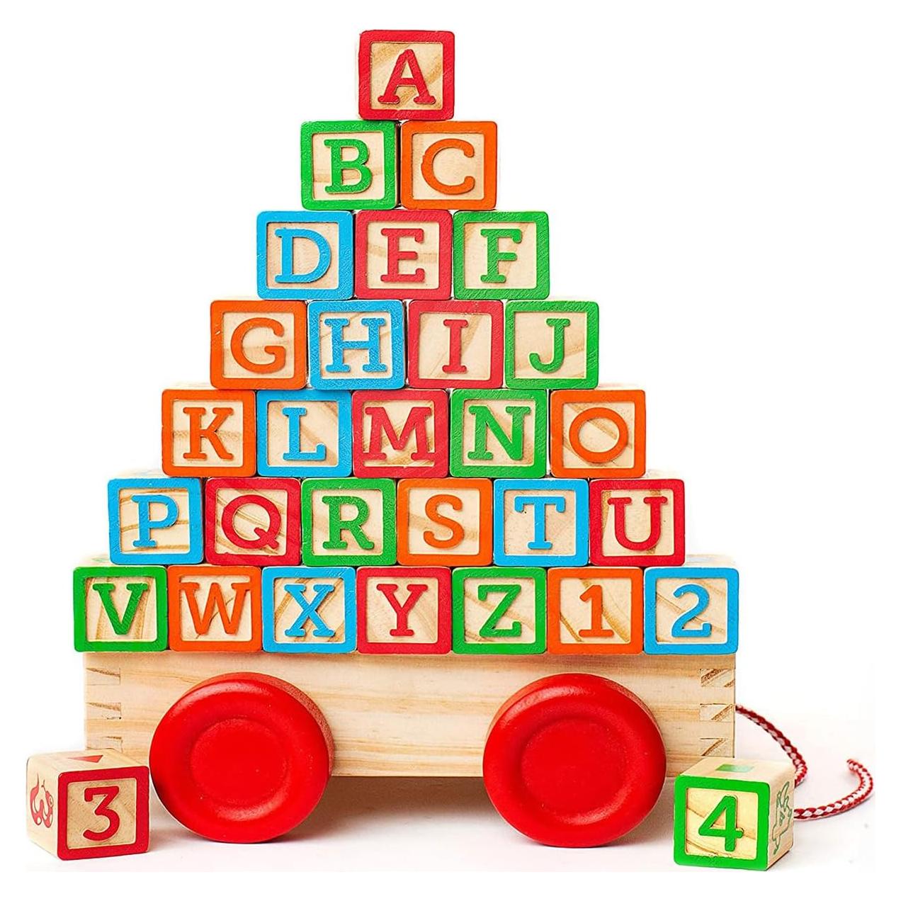 Bloques de Construcción Oaktown Supply 30 Piezas Madera Educativos