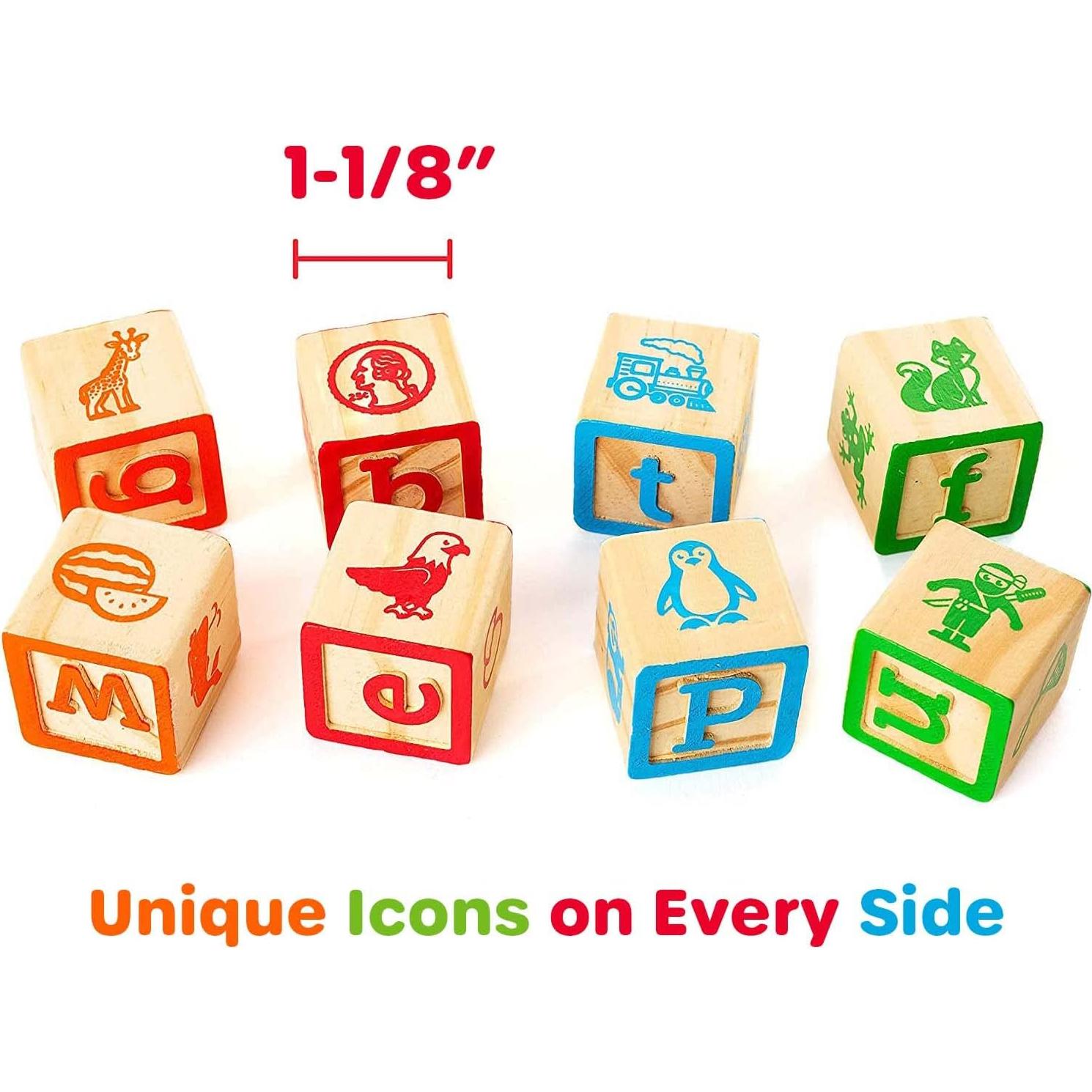 Bloques de Construcción Oaktown Supply 30 Piezas Madera Educativos