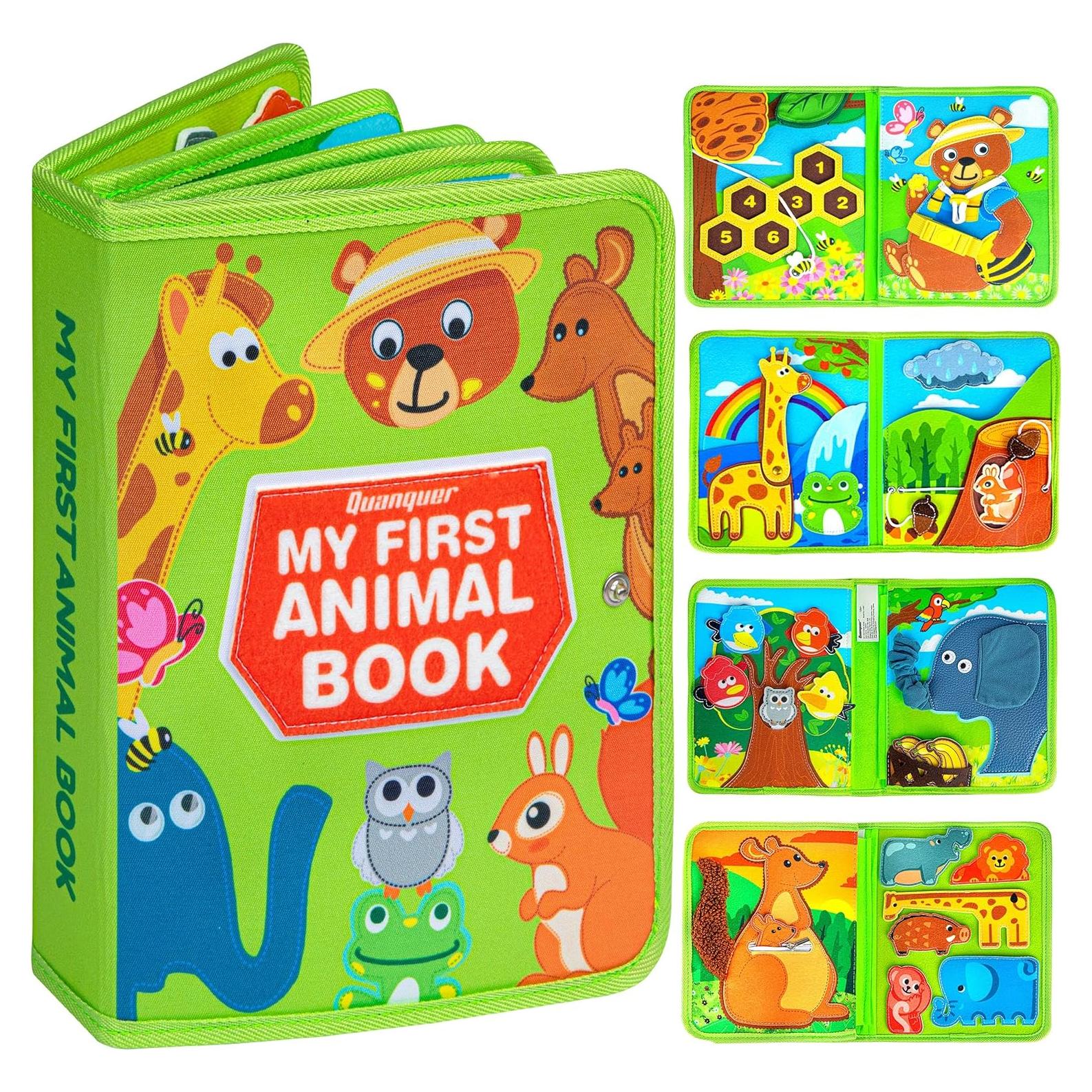 Libro Ocupado Montessori de Animales Quanquer 30 en 1