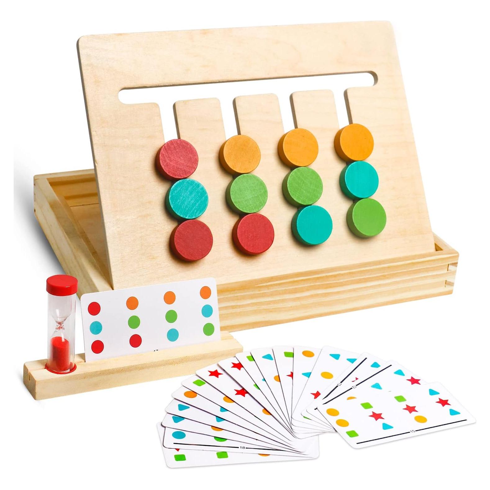 Juguete Educativo de Madera Kizh - Rompecabezas Montessori 24.6x19.8 cm