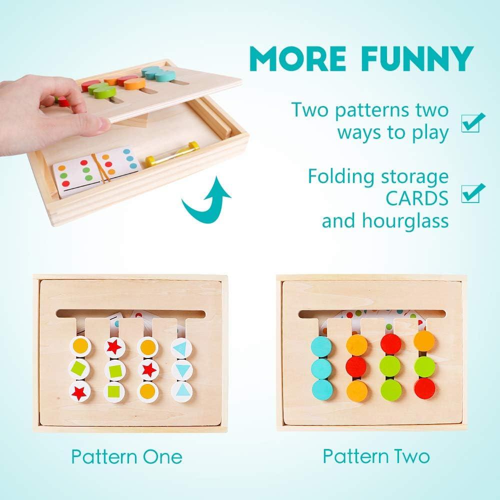 Juguete Educativo de Madera Kizh - Rompecabezas Montessori 24.6x19.8 cm