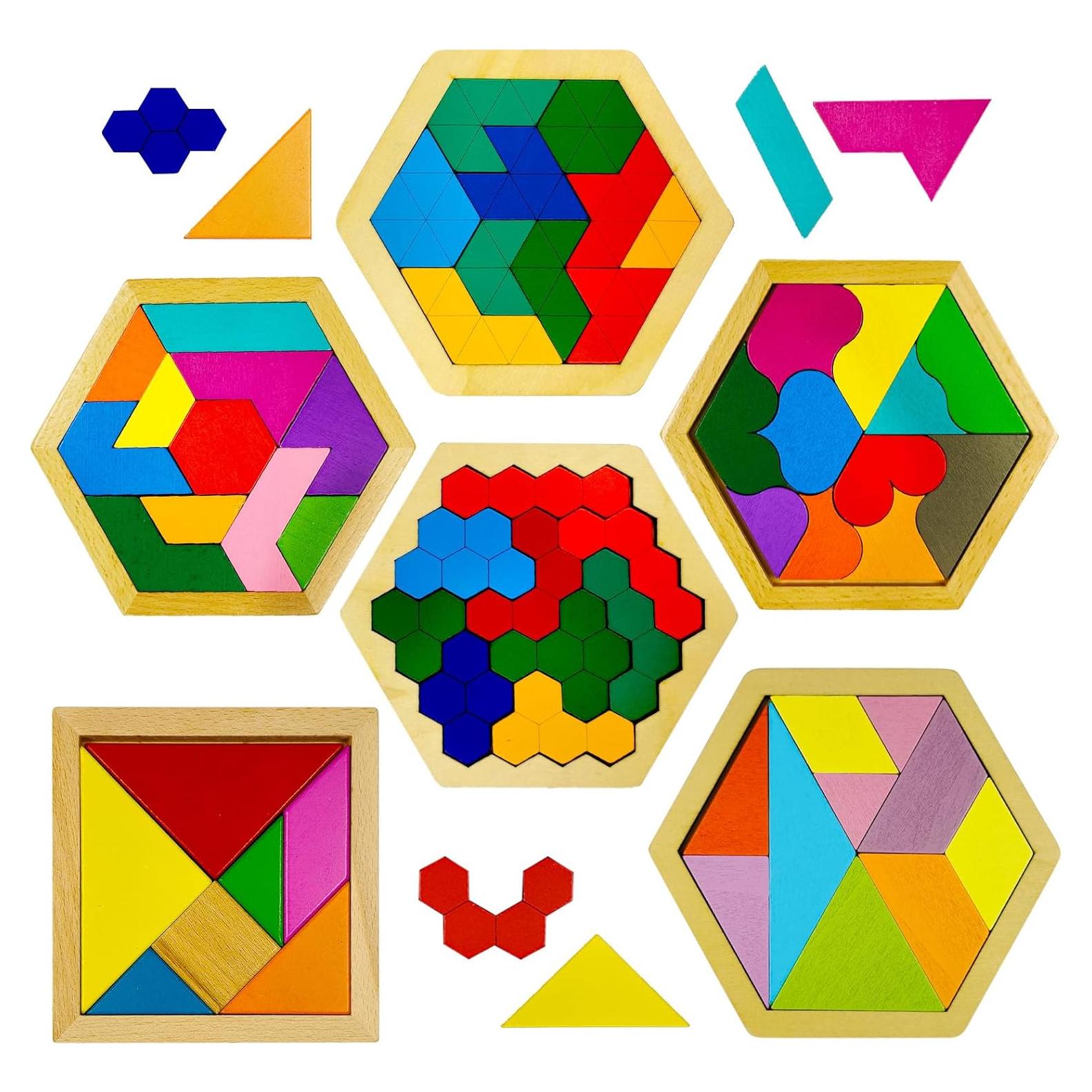 Rompecabezas de Madera YUQILIN 6 PCS para Niños 0.49 kg