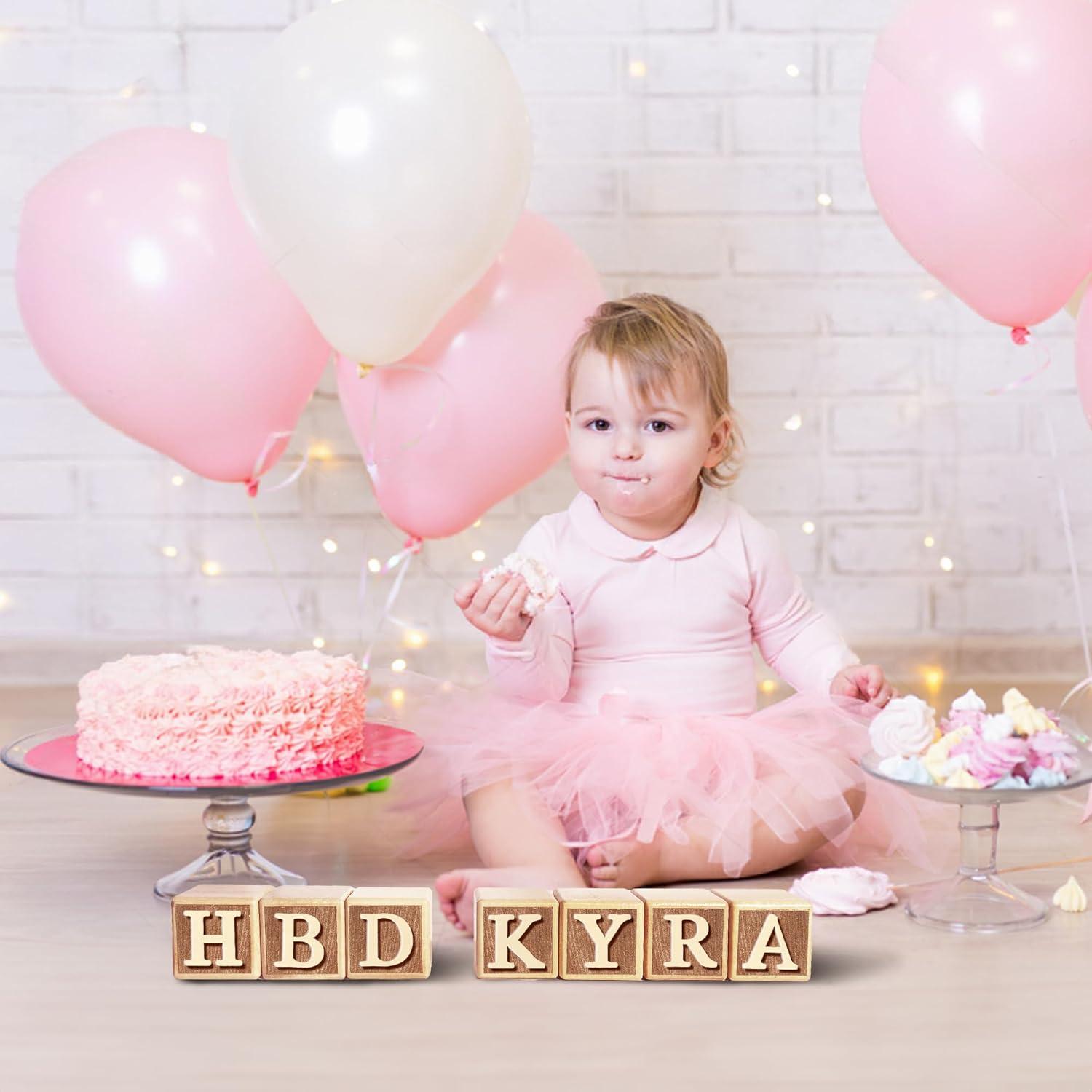 Cartel de Nombre de Madera Personalizado 8 Letras - Decoración Montessori