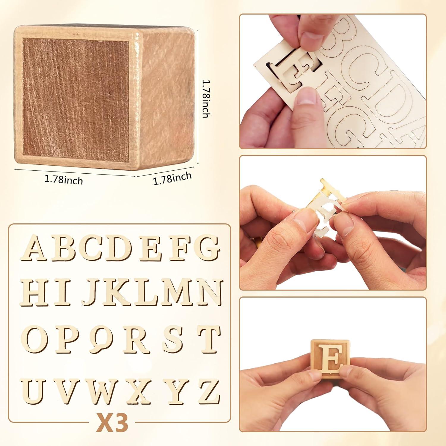 Cartel de Nombre de Madera Personalizado 8 Letras - Decoración Montessori