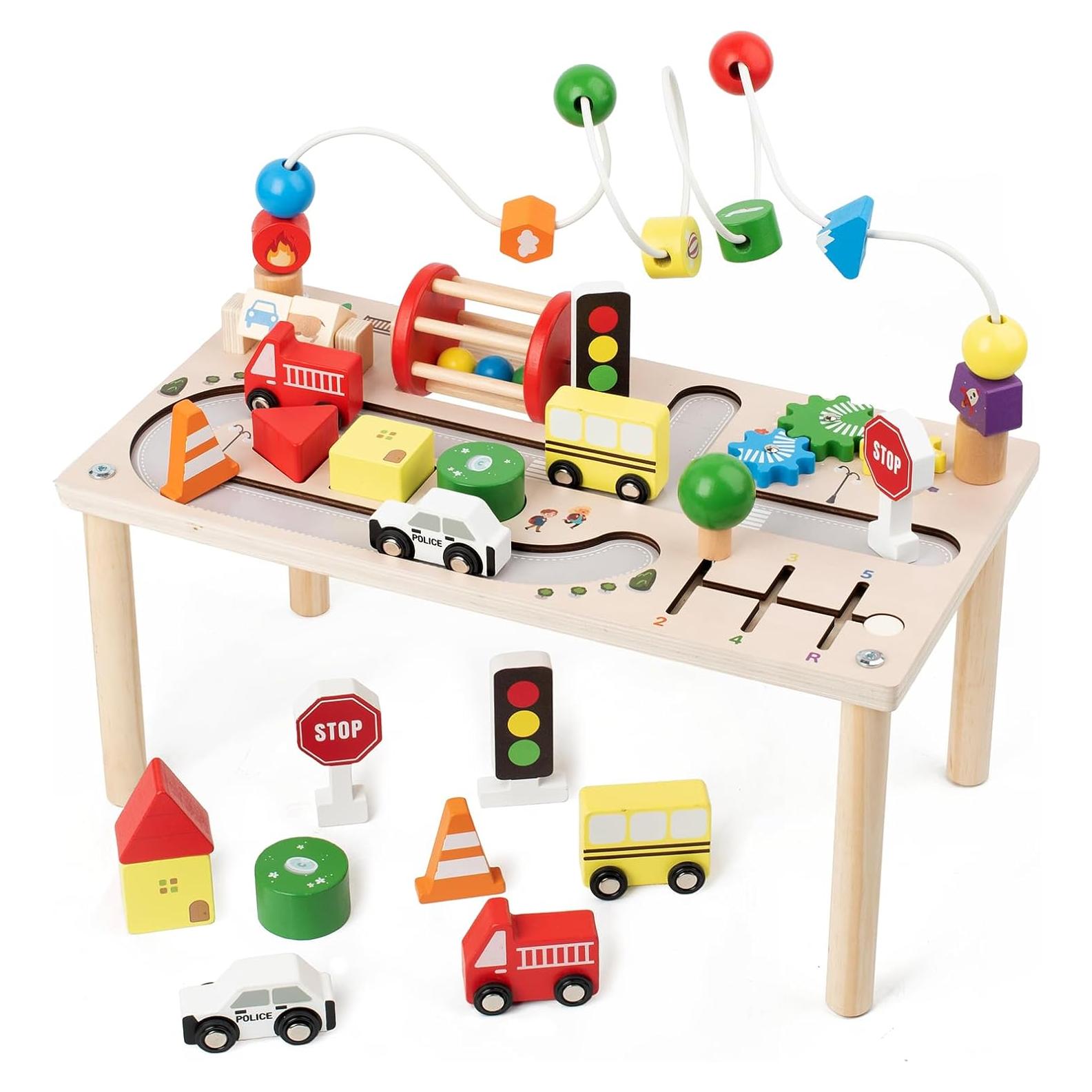 Mesa de Actividades Montessori Edición Ocupada 8 en 1 para Niños