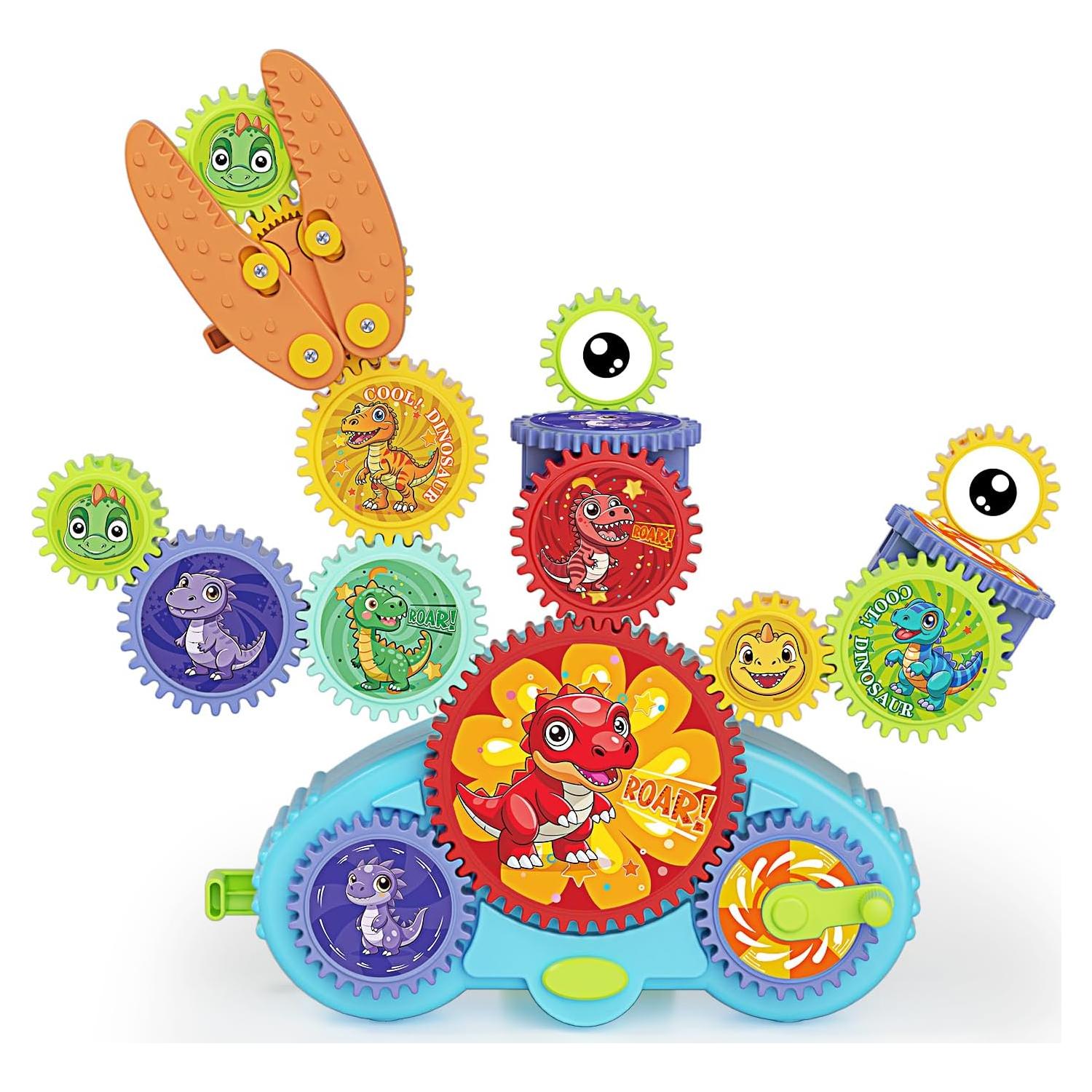 Set de Juguetes de Engranajes STEM Fivoro 13 Piezas Dinosaurio