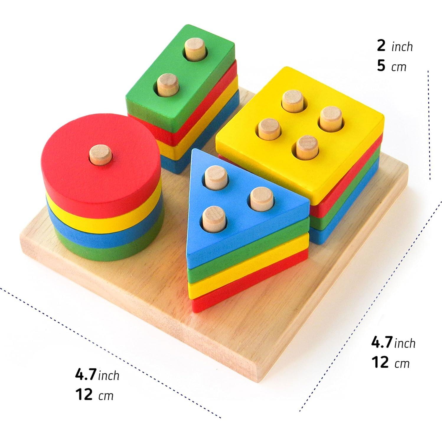 Rompecabezas Montessori de Madera Boxiki - Clasificador de Formas 3D