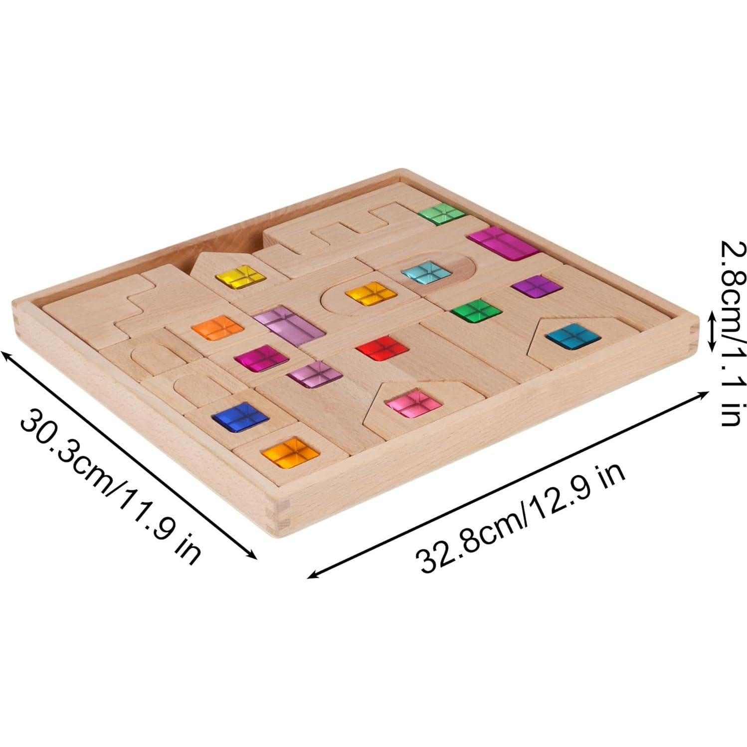 Juego de Bloques de Construcción de Madera KOAICS 38PCS