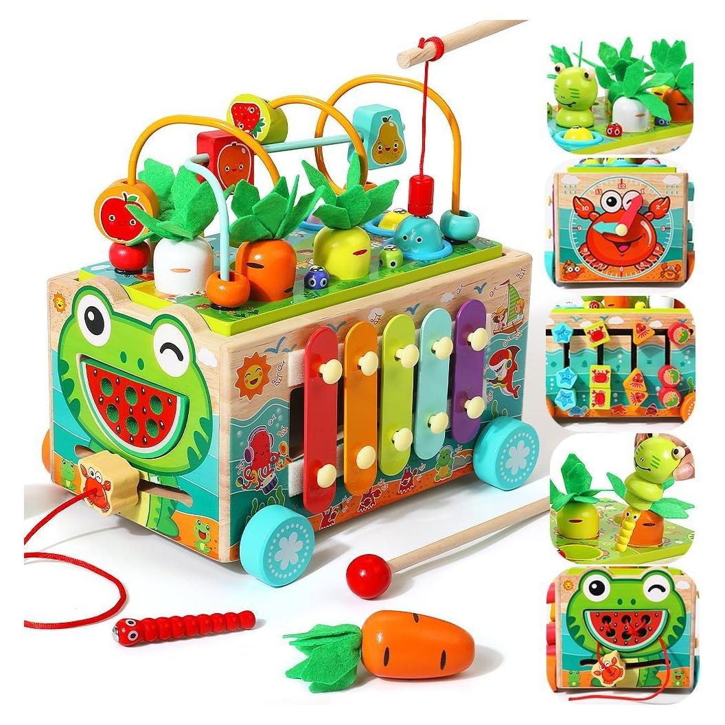 JAUNTY Juguete Montessori de Madera para Niños 1-3 Años