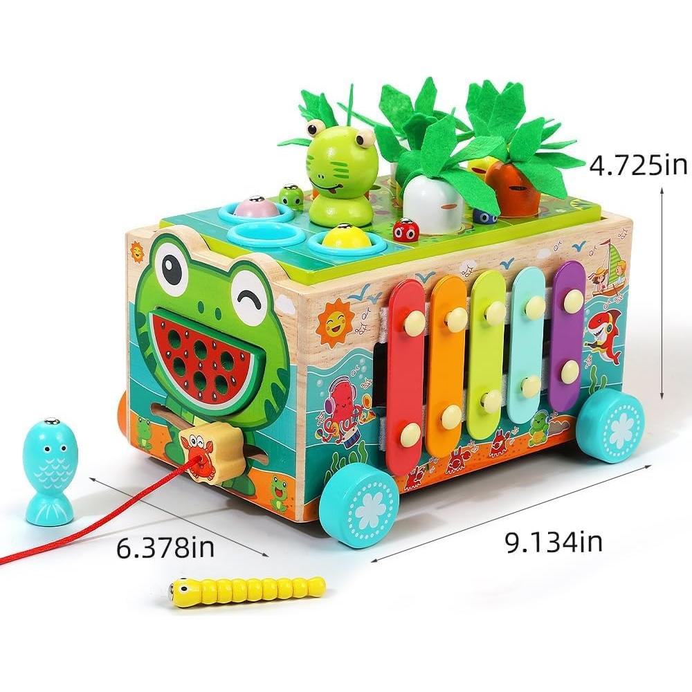 JAUNTY Juguete Montessori de Madera para Niños 1-3 Años