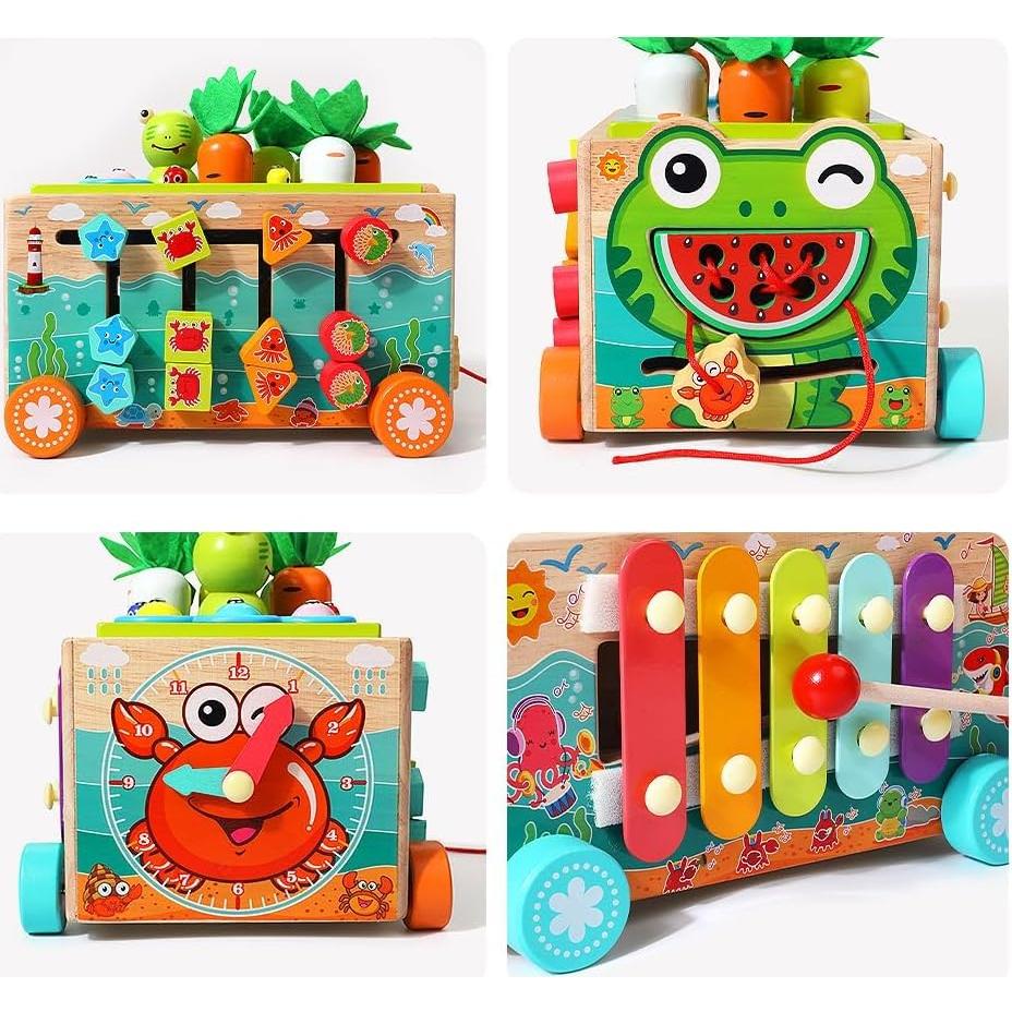 JAUNTY Juguete Montessori de Madera para Niños 1-3 Años