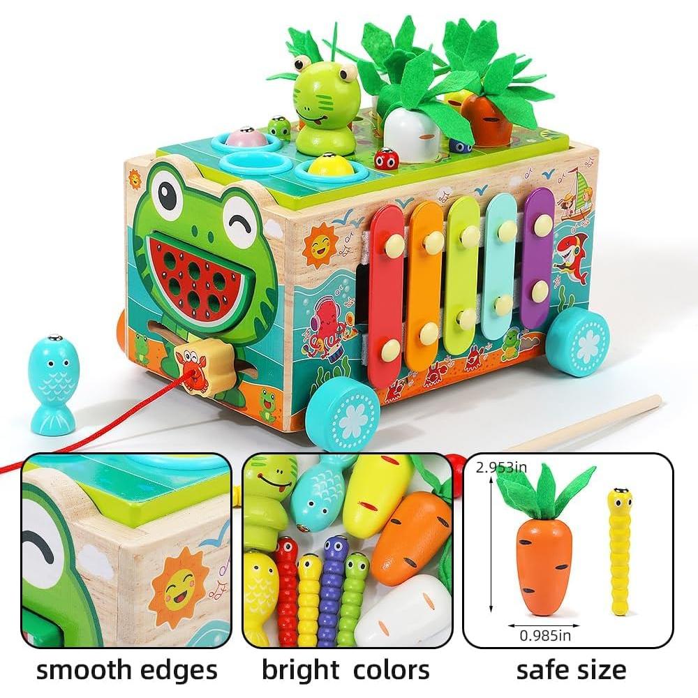 JAUNTY Juguete Montessori de Madera para Niños 1-3 Años