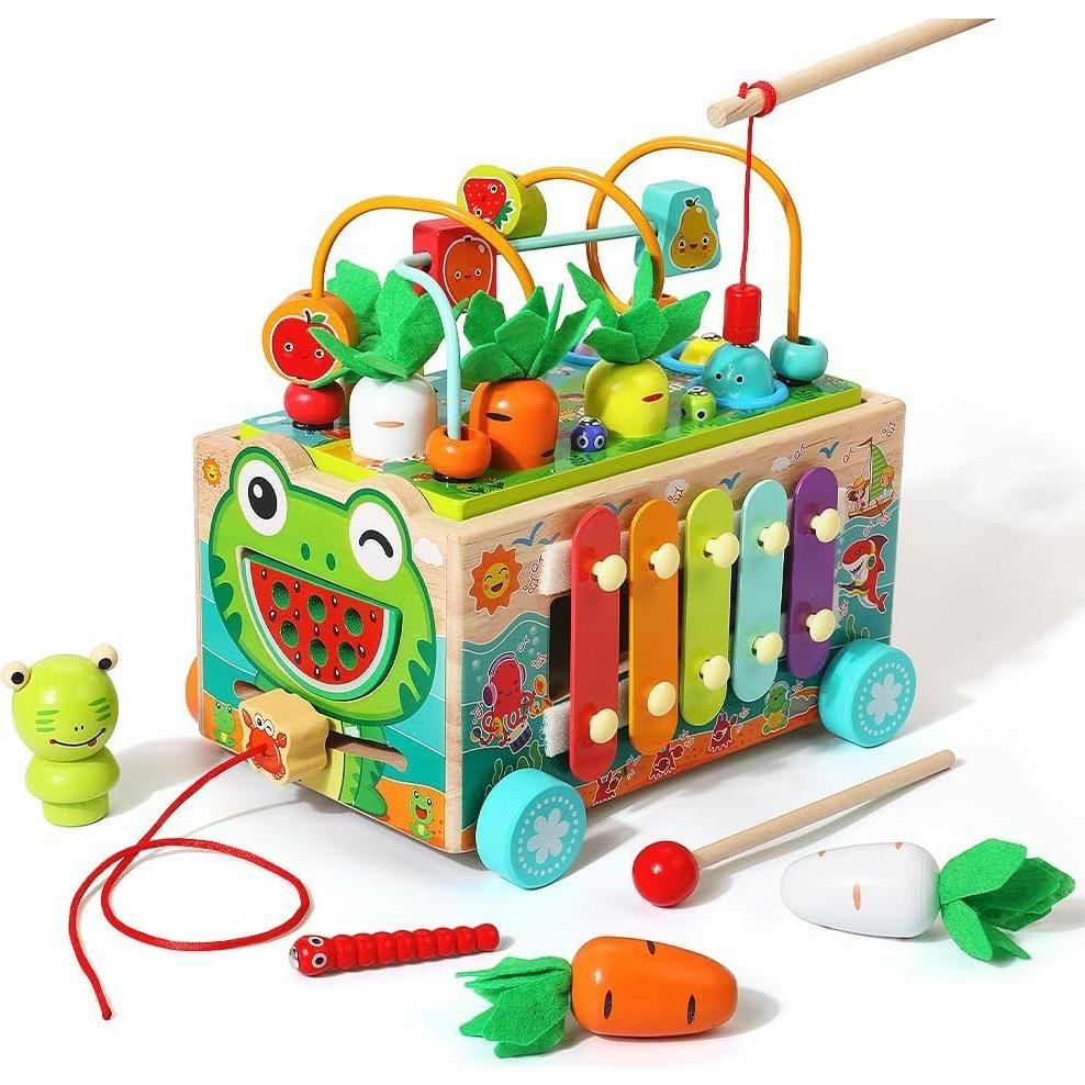 JAUNTY Juguete Montessori de Madera para Niños 1-3 Años