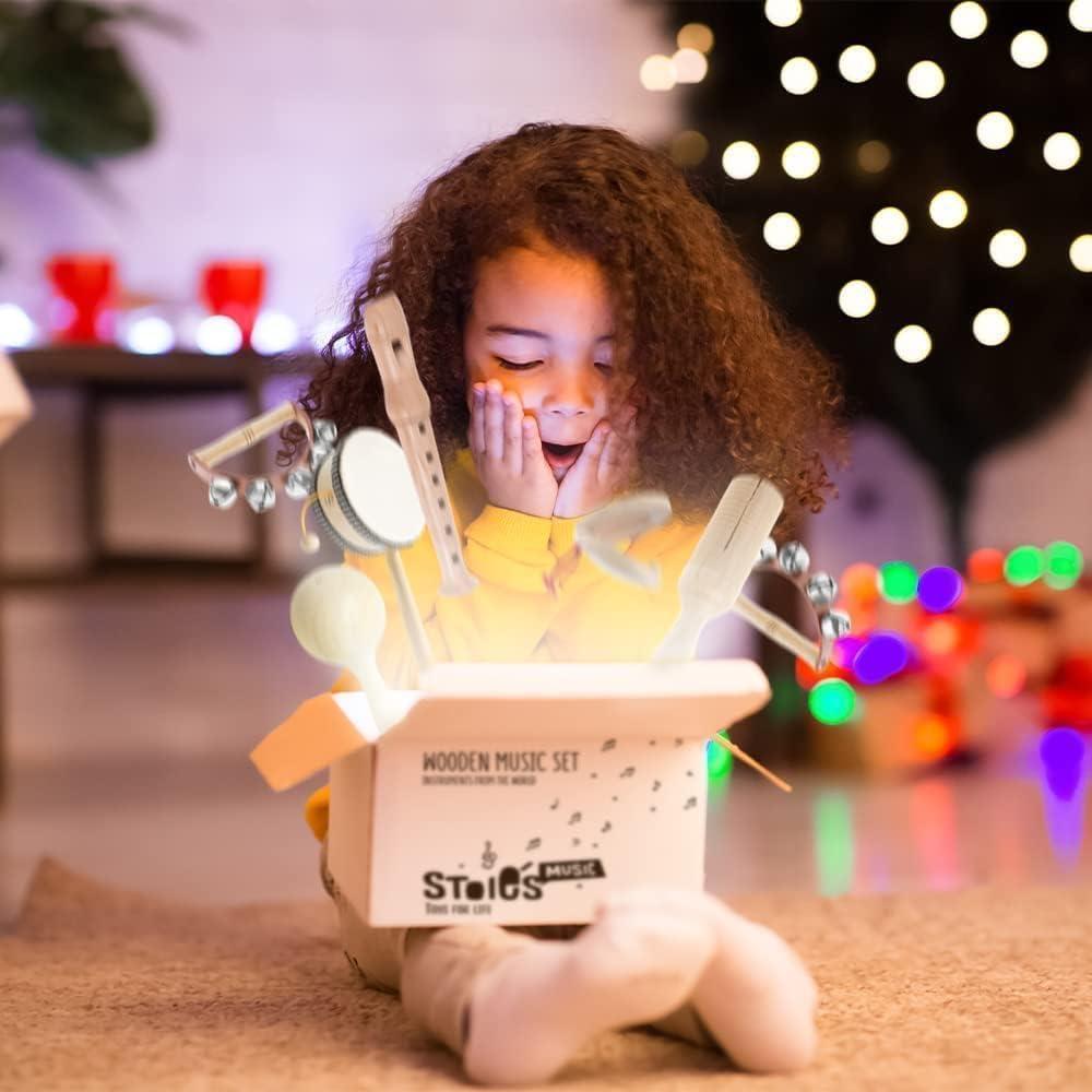 Set de Música Infantil Stoie's - 13 Instrumentos de Madera